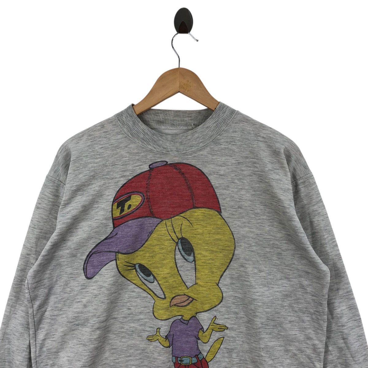 Vintage Vintage LOONEY TUNES TWEETY Cartoon Character Sweatshirt Size L / US 10 / IT 46 - 2 Thumbnail