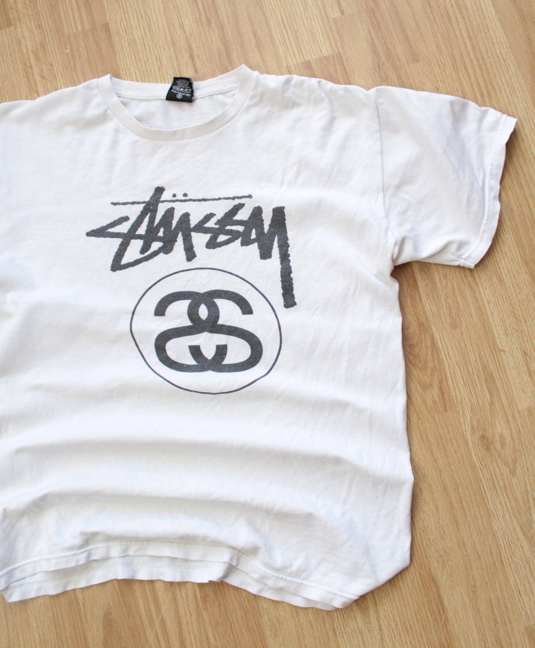 Stussy 🔥 00s Vintage Stussy Big Logo T Shirt Skate White Japan Size US S / EU 44-46 / 1 - 2 Thumbnail