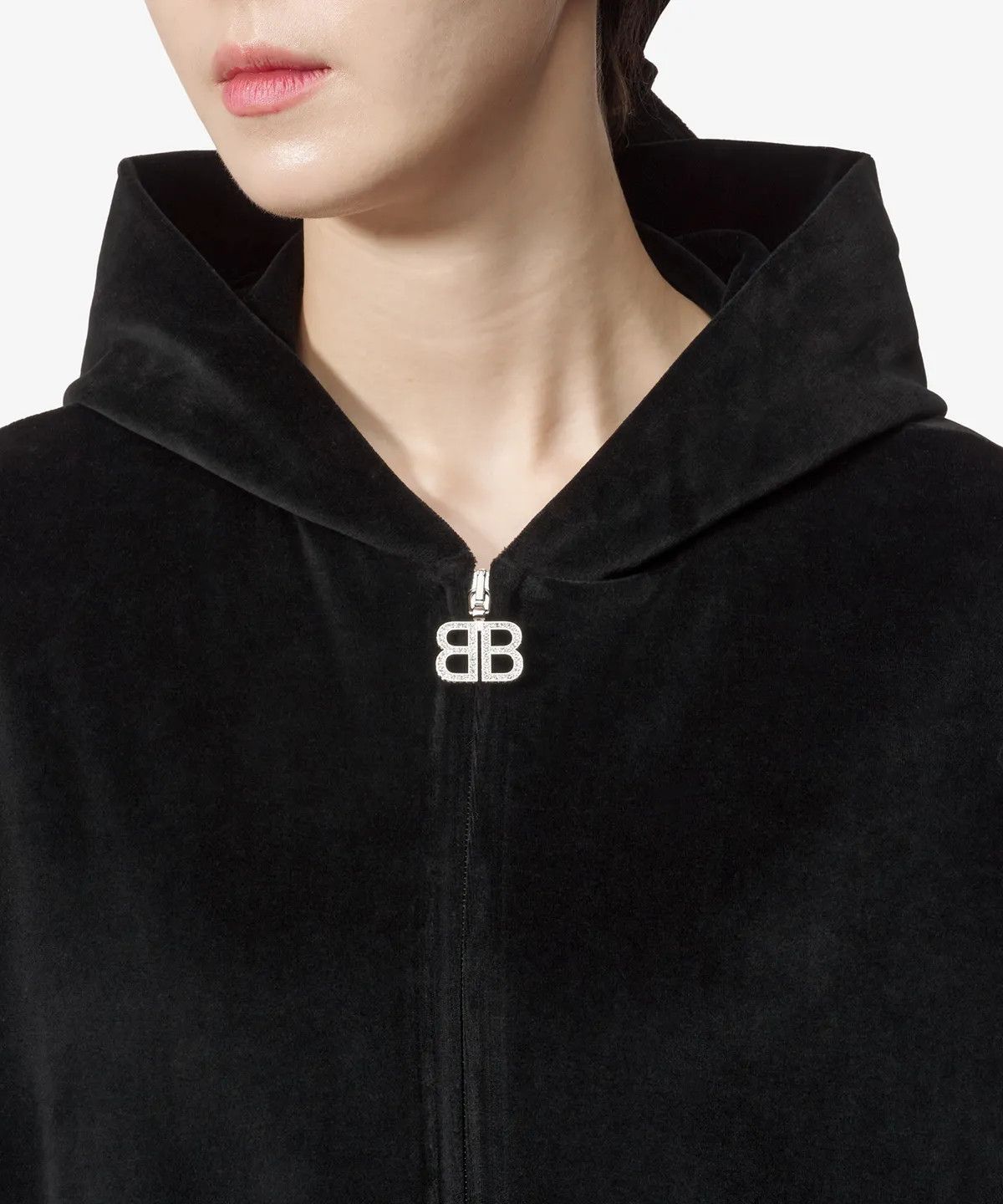 Balenciaga o1s1wg110126 Handwritten Oversized Zip-Up Hoodie in Black Size XS / US 0-2 / IT 36-38 - 6 Thumbnail
