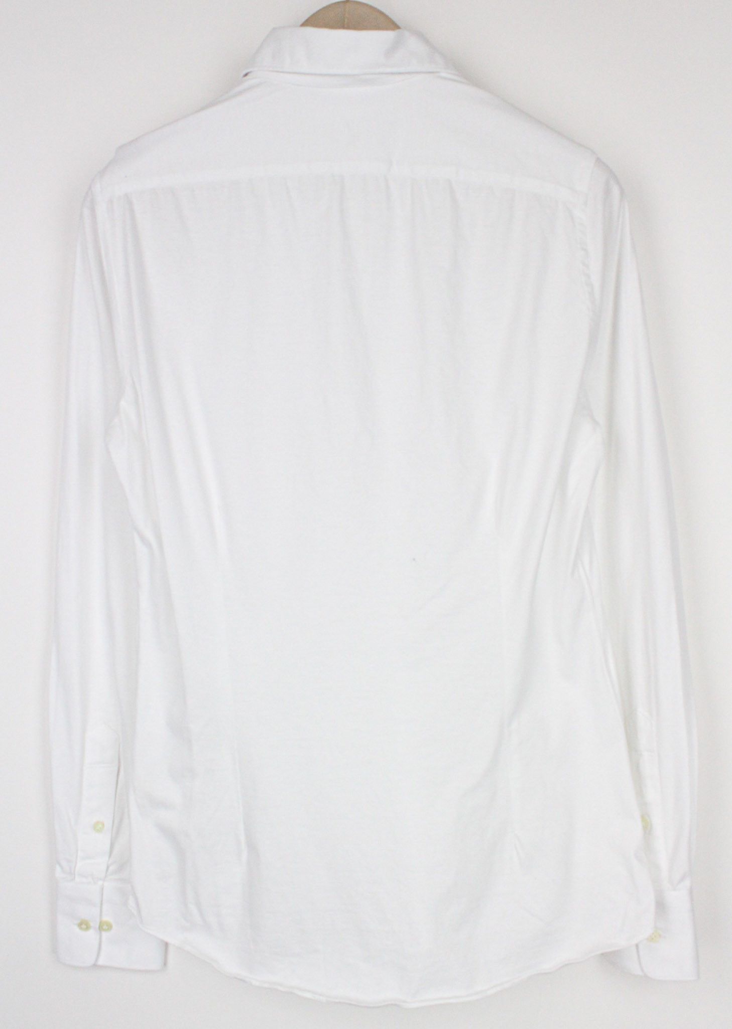 Suitsupply 37/14 1/2 Extra Slim Cotton White Casual Polo 72519 Size 38R - 2 Thumbnail