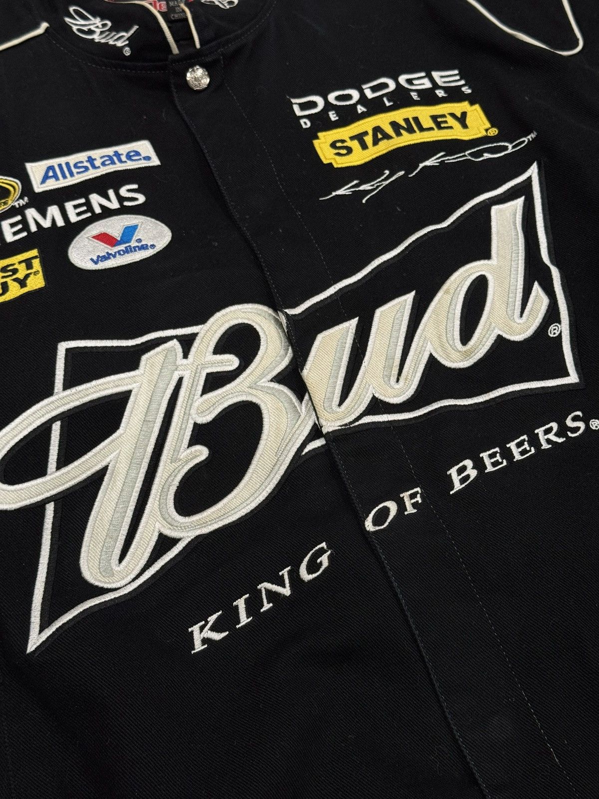JH Design VINTAGE JEFF HAMILTON BUDWEISER RACING JACKET Size US L / EU 52-54 / 3 - 14 Thumbnail