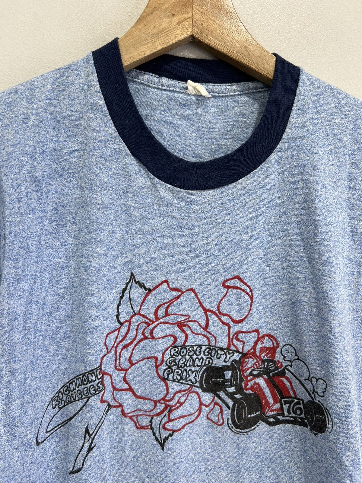 Vintage Vintage Rose City Grand Prix Racing Ringer Shirt Tee Size US S / EU 44-46 / 1 - 4 Thumbnail