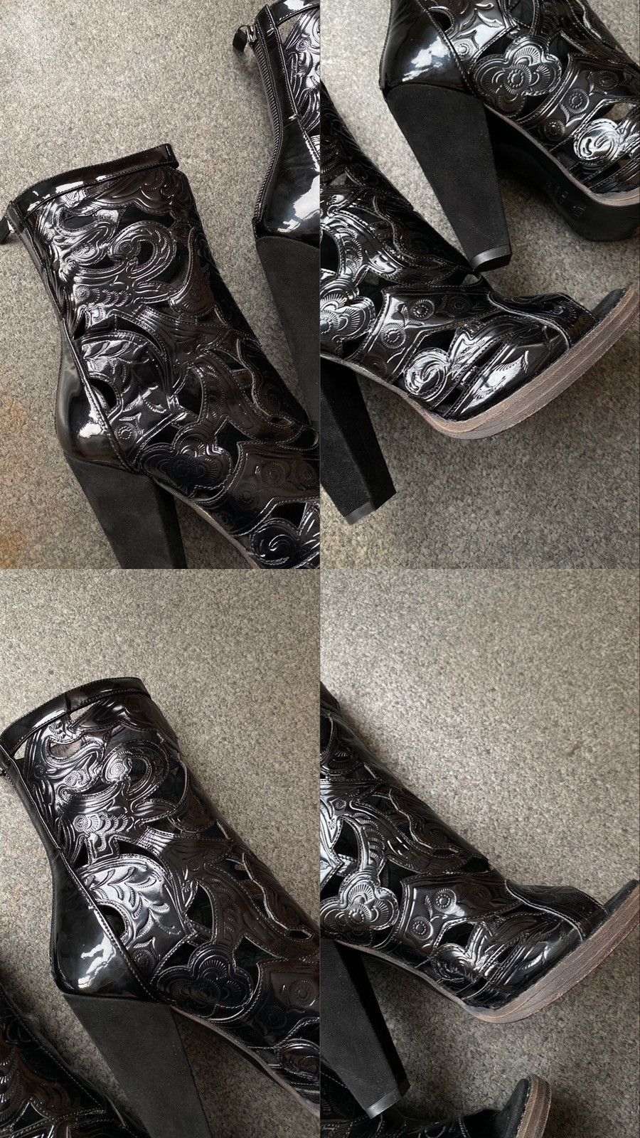 Balmain BALMAIN Runway SS12 Leather High Heels Ankle Boots Size US 8.5 / IT 38.5 - 9 Thumbnail