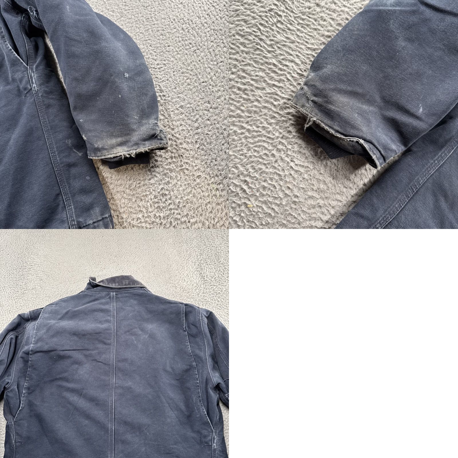 Carhartt VINTAGE Carhartt Chore Jacket Navy Blue Mens XL Distressed Grunge Canvas Logo 50s 60s Workwear Jacket Size US XL / EU 56 / 4 - 9 Thumbnail