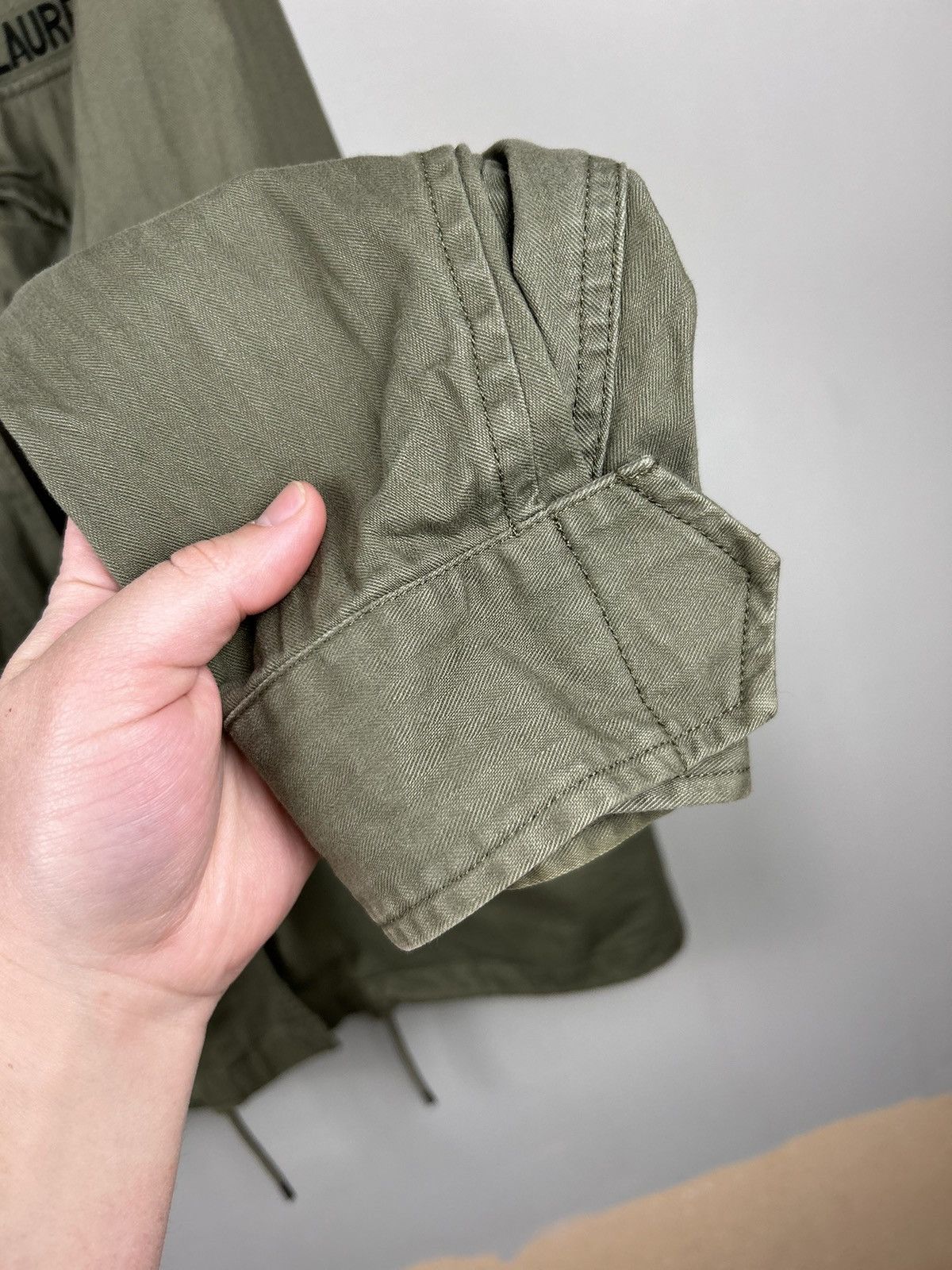 Polo Ralph Lauren Polo Ralph Lauren Green Military Army Herringbone USA Flag Size US L / EU 52-54 / 3 - 13 Thumbnail