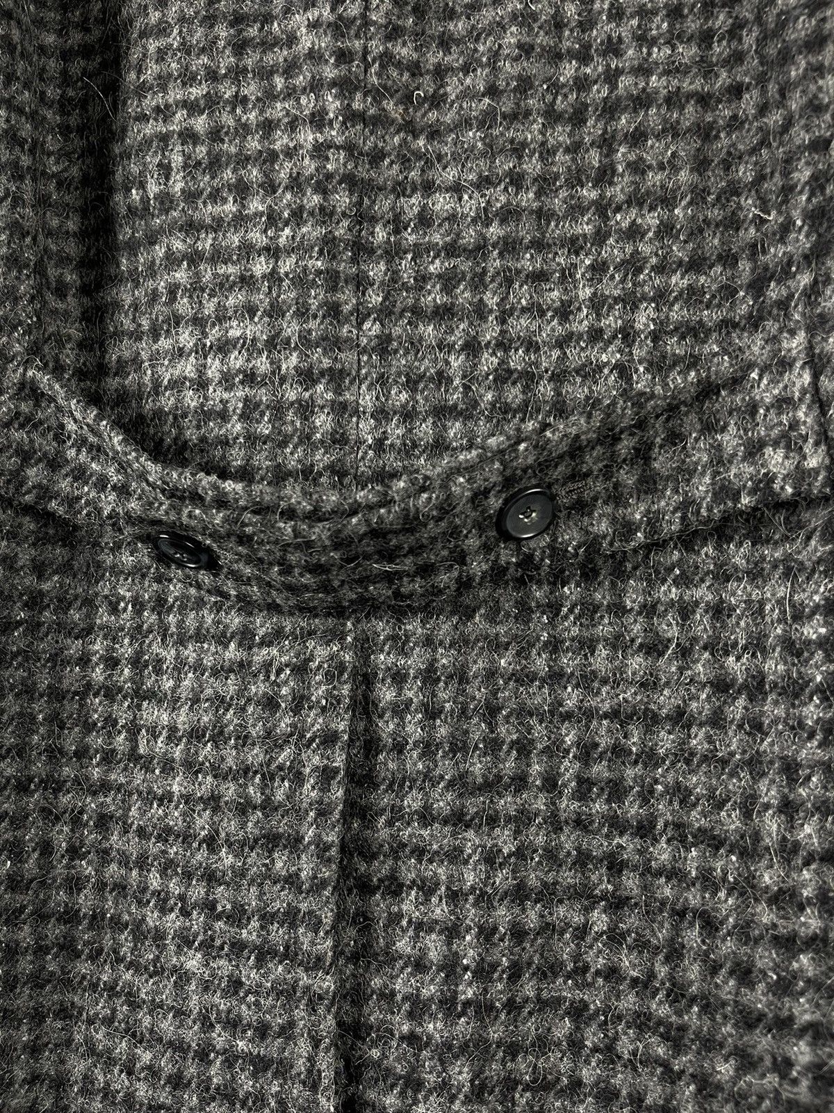 Barba Napoli Barba Napoli Wool Checkered Blend Overcoat Houndstooth Coat Size US M / EU 48-50 / 2 - 7 Thumbnail