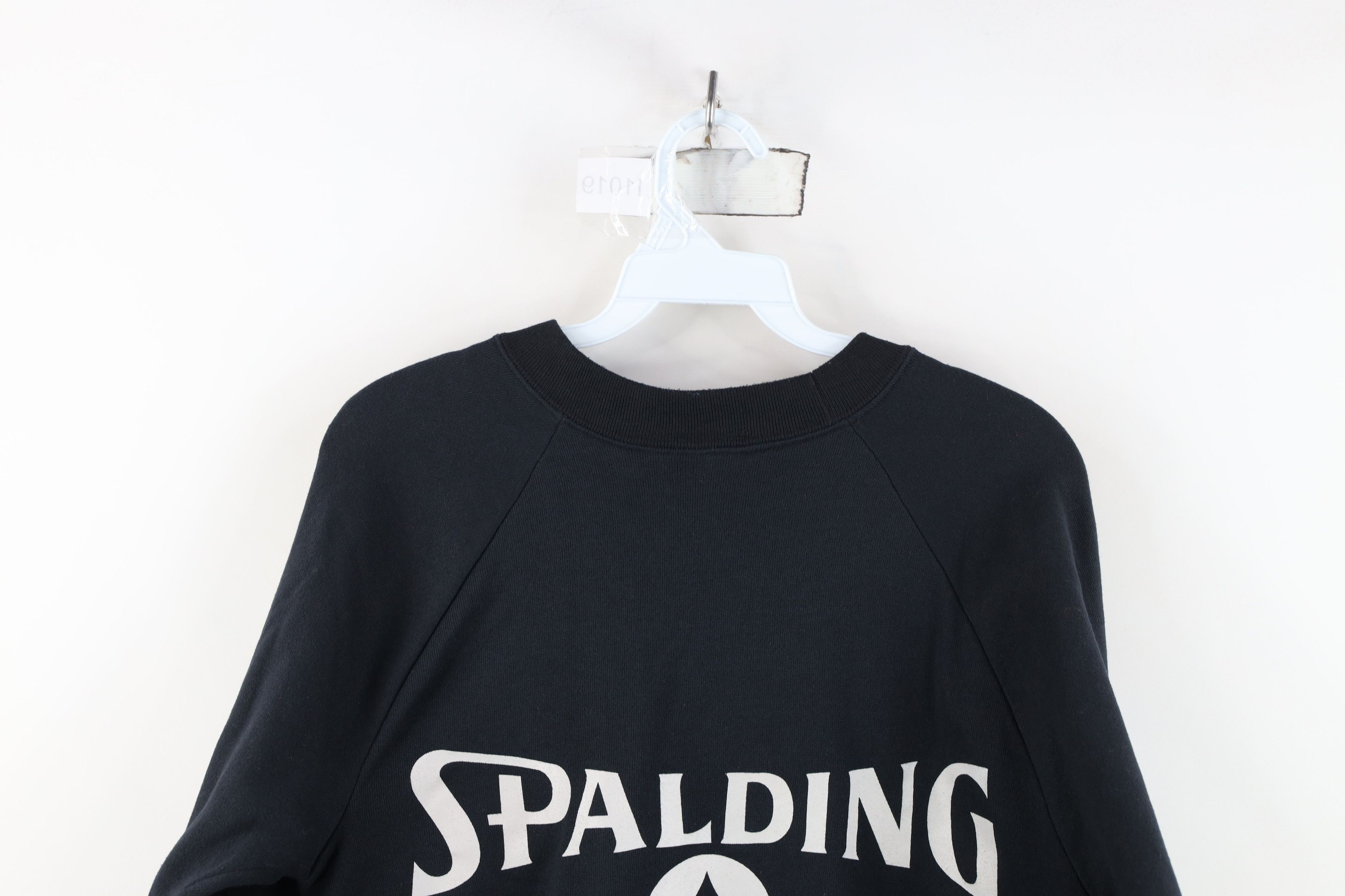 Vintage Vintage 80s 90s Spalding Crewneck Sweatshirt Black USA Size M / US 6-8 / IT 42-44 - 15 Thumbnail
