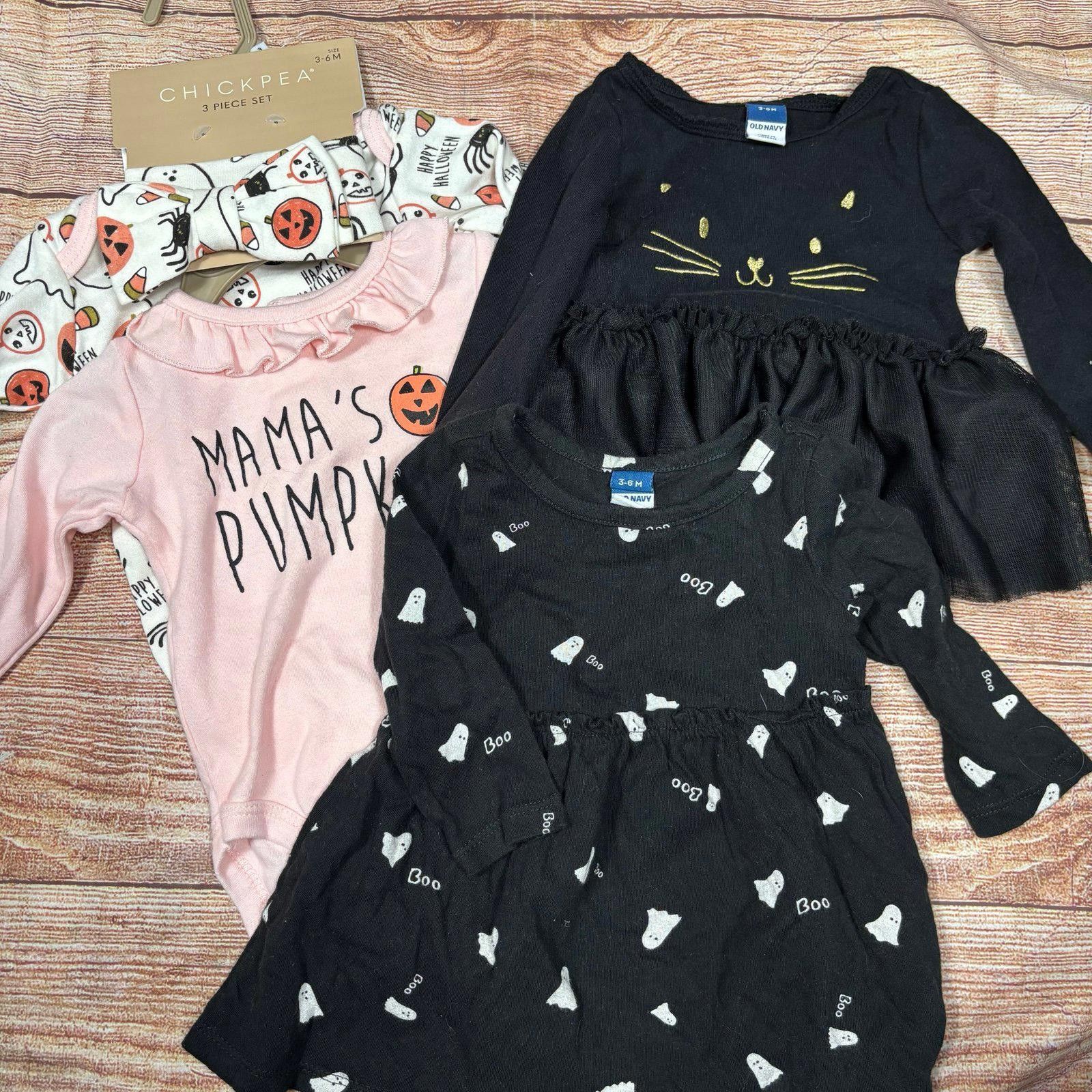 Other Chickpea and Old Navy Halloween Fall 3-6 Month Bundle Size ONE SIZE - 1 Thumbnail