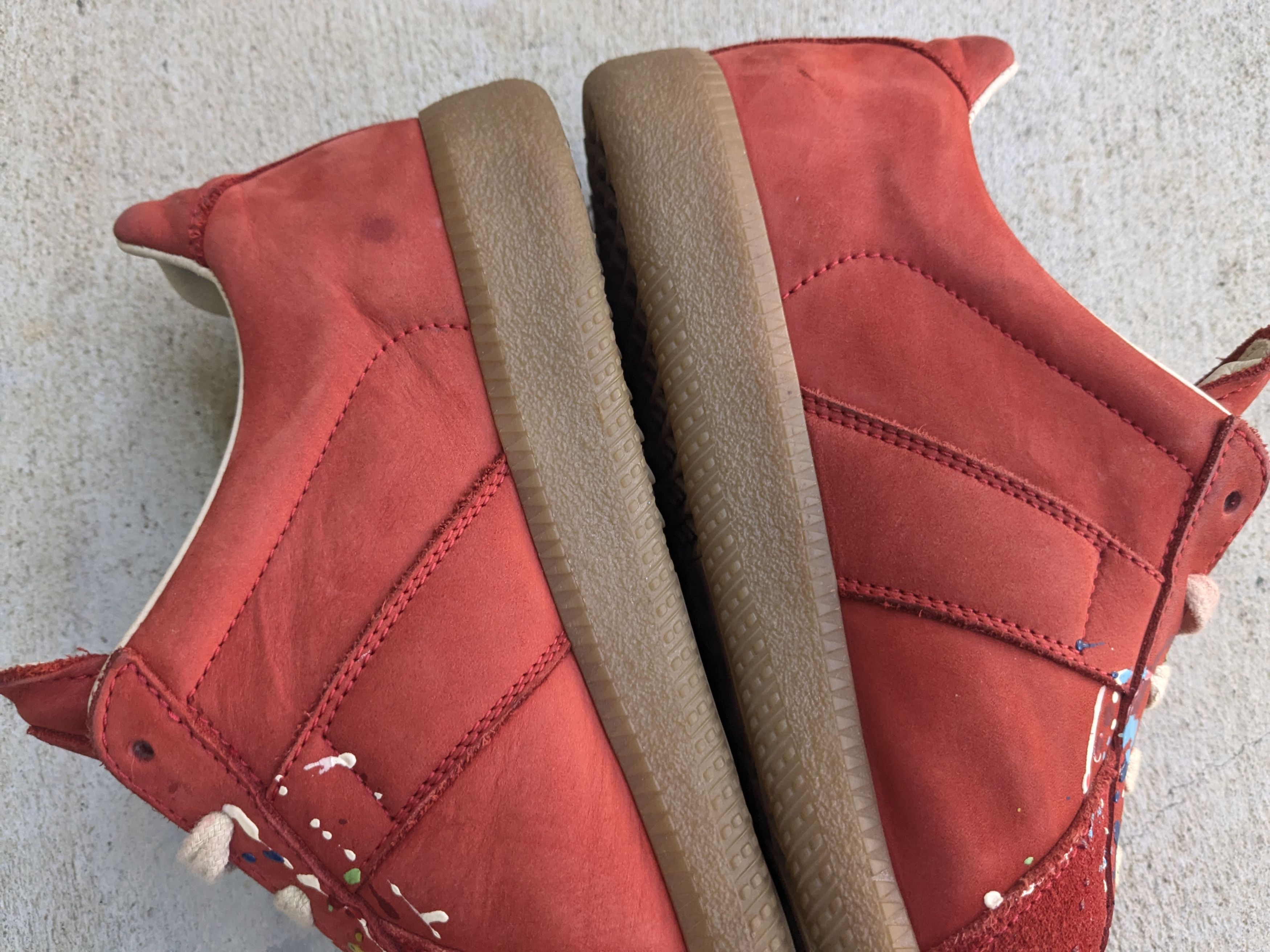 Maison Margiela Maison Margiela GAT Replica Red Paint Splatter 7 40 Size US 7 / EU 40 - 12 Thumbnail