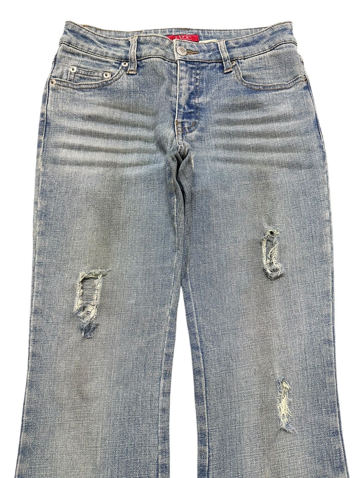Japanese Brand Vintage Distressed Jeans With Bootcut Wideleg Style Faded Size US 28 / EU 44 - 3 Thumbnail