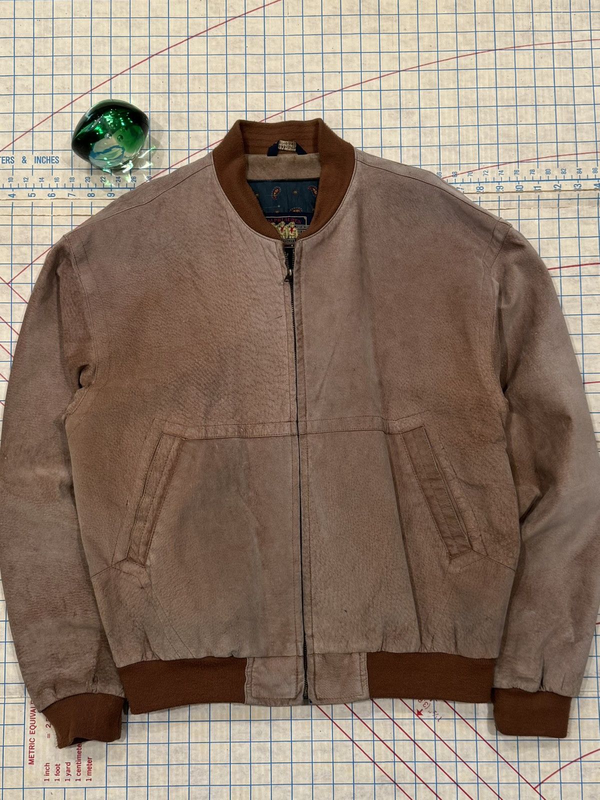 Chaps Ralph Lauren Vintage Chaps Ralph Lauren Suede Leather Bomber Jacket Mediu Size US M / EU 48-50 / 2 - 2 Thumbnail