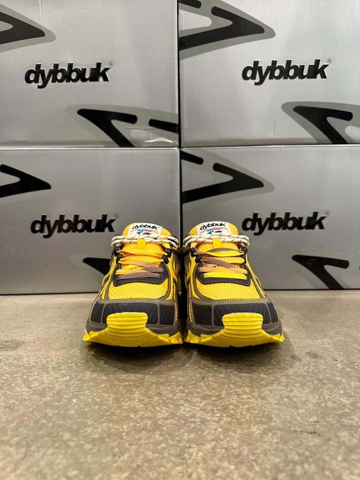 Dybbuk DYBBUK - Vortex V.2 Sneakers Brown Yellow Size US 11 / EU 44 - 4 Thumbnail