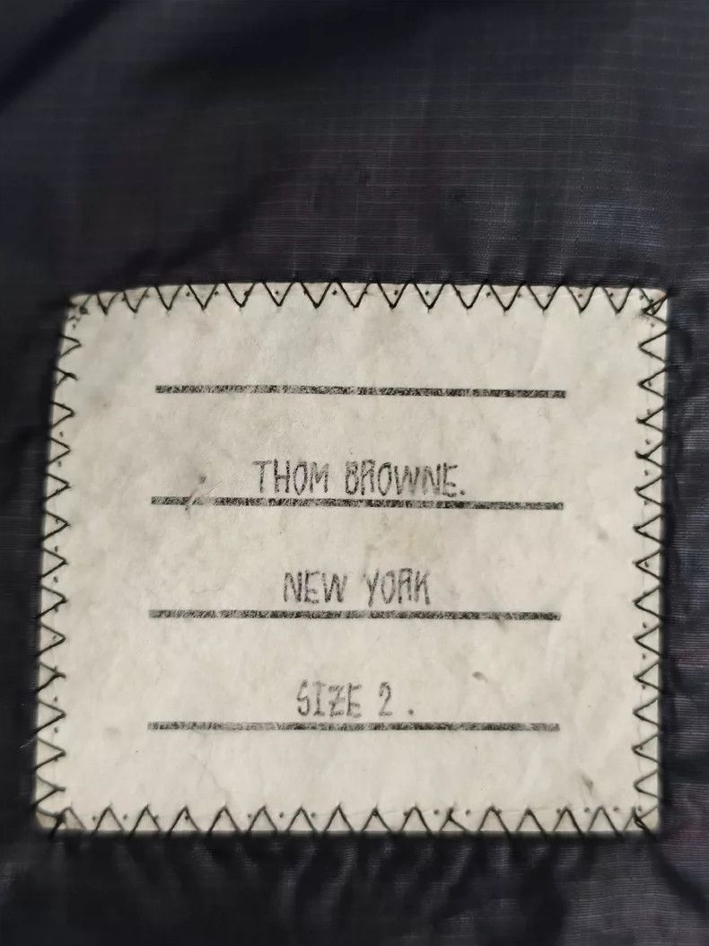 Thom Browne THOM BROWNE Navy Rain Jacket 2502-Nextarrow Size US M / EU 48-50 / 2 - 2 Thumbnail