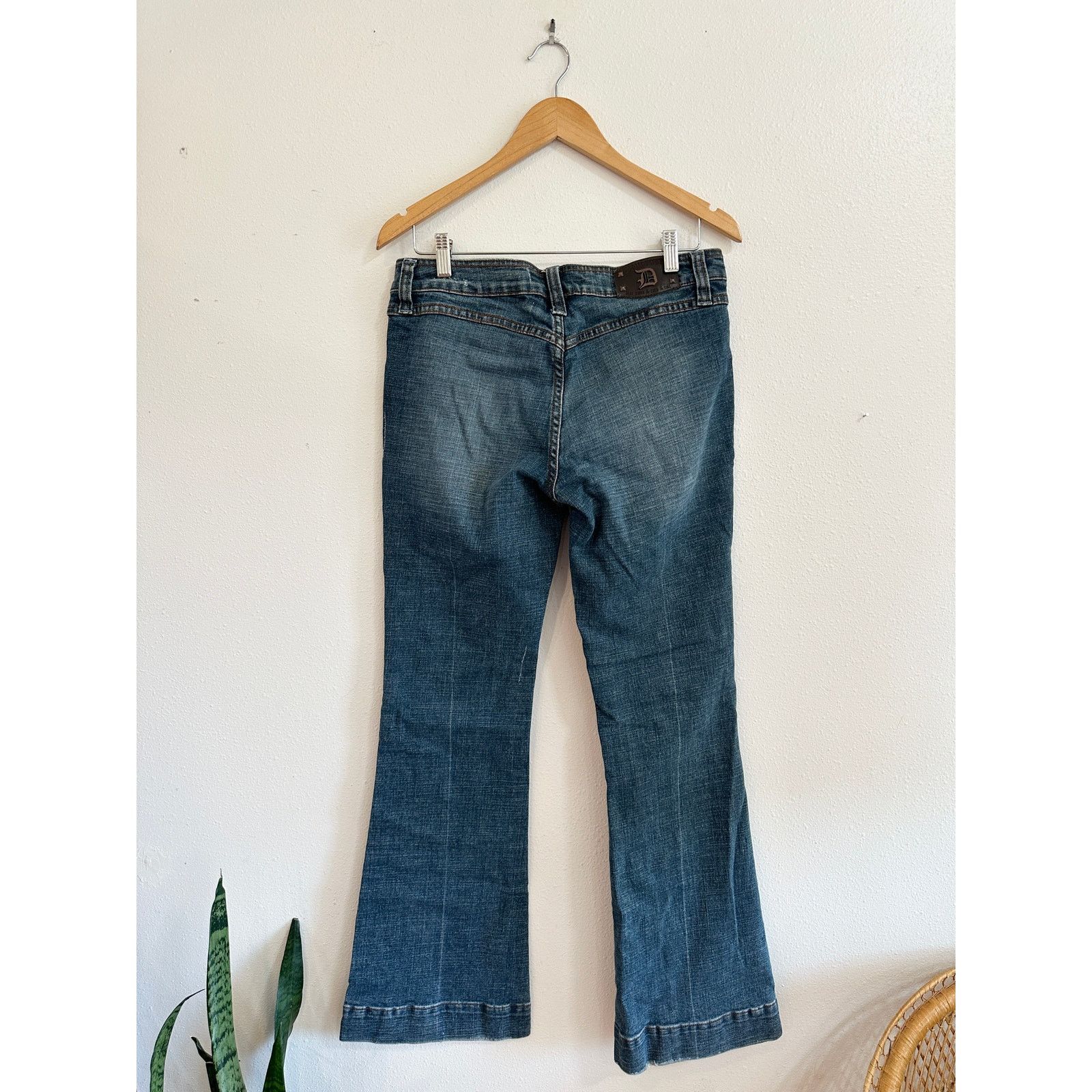 Vintage Y2K Dollhouse Low Rise Bareback Flare Jeans size 13 Size 32" / US 10 / IT 46 - 7 Thumbnail