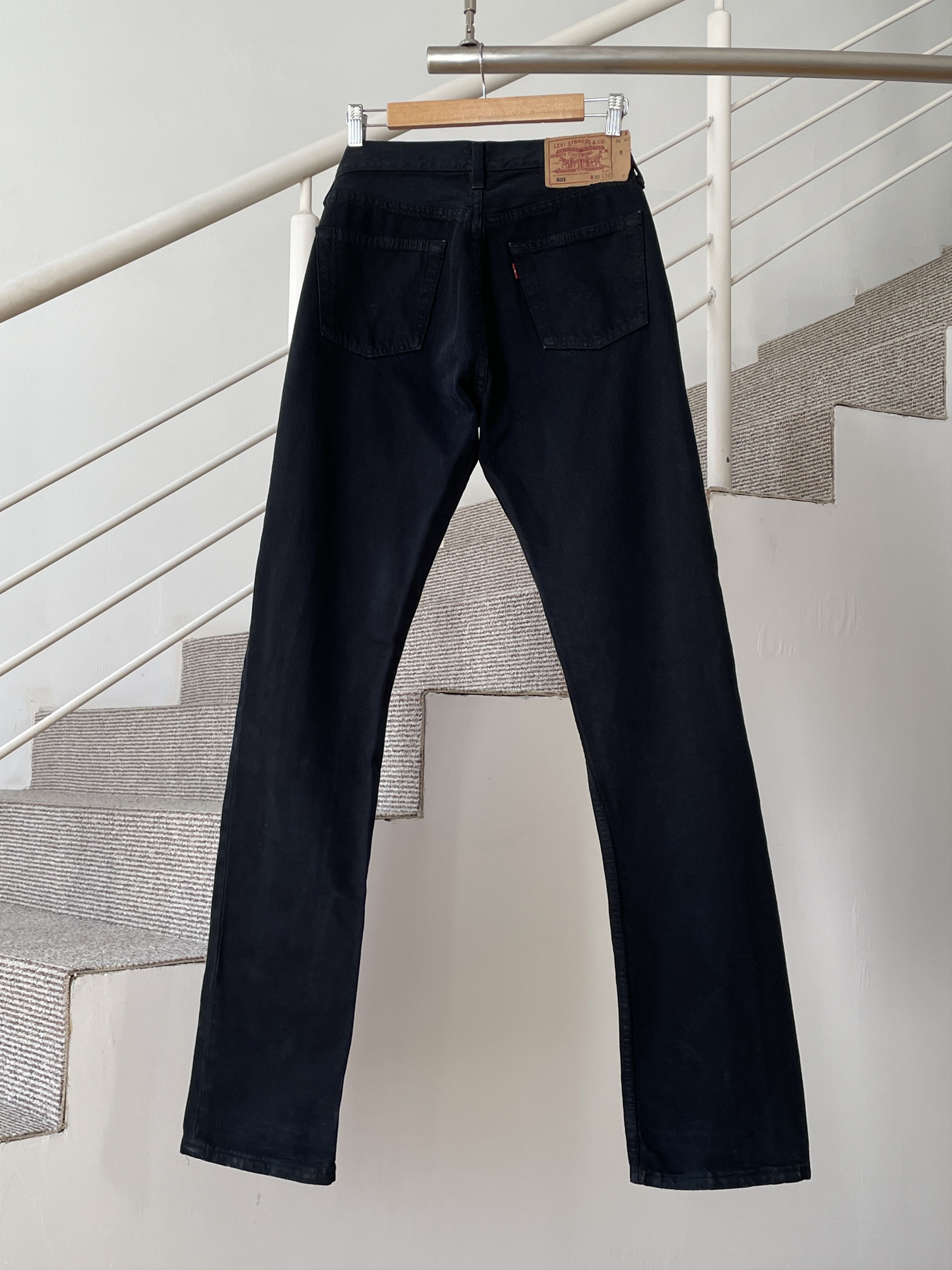 Vintage LEVIS 501 Jeans Vintage Black Denim 90s A7314 | Grailed