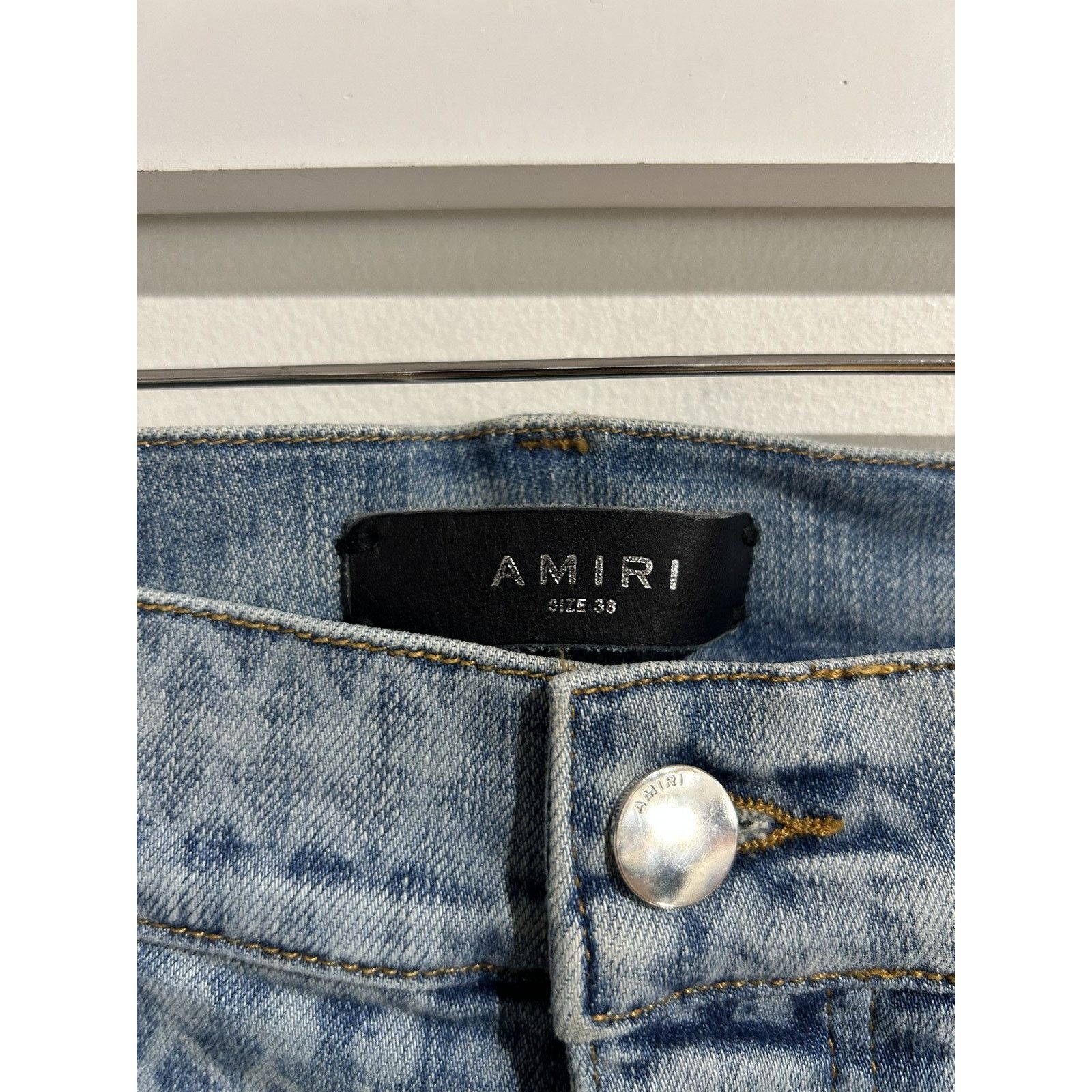 Amiri AMIRI PLAYBOI LASER JEANS SIZE 38 PREOWNED Size US 38 / EU 54 - 3 Thumbnail
