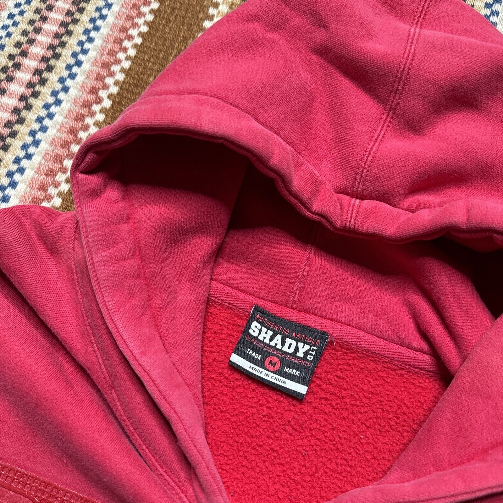 Shady Ltd × Vintage 00's Shady Eminem Red Logo Graphic Hoodie Size M Size US M / EU 48-50 / 2 - 2 Thumbnail