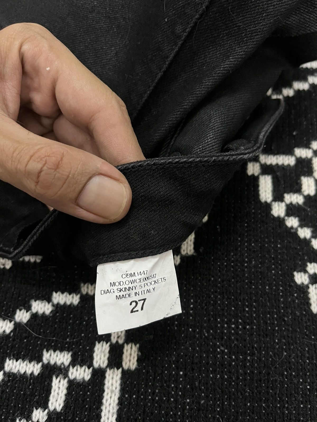 Off-White × Virgil Abloh Diag Skinny Jeans 5 Pockets Size US 27 - 5 Thumbnail