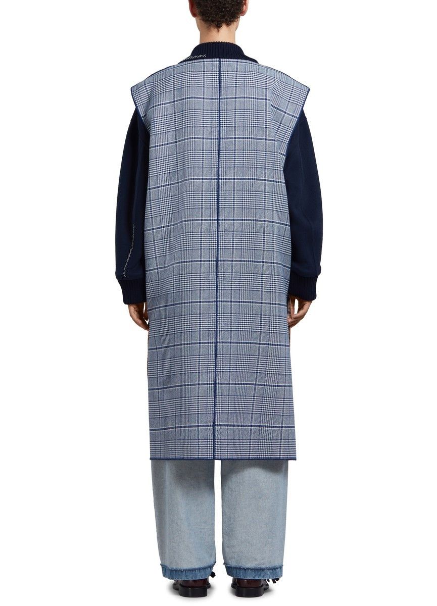 Marni o1w1db10125 Long Reversible Wool Gilet in Sky Blue Size M / US 6-8 / IT 42-44 - 3 Thumbnail