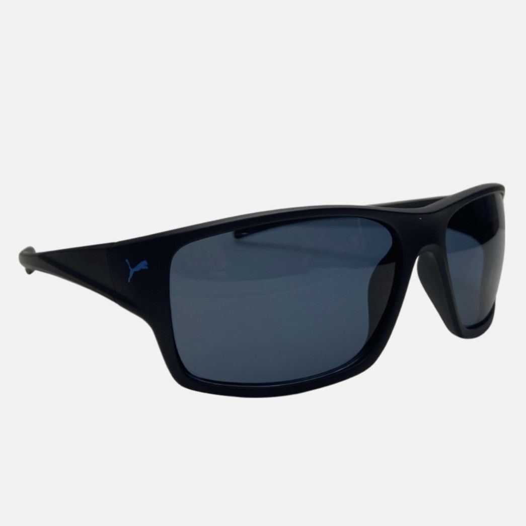 Puma Puma Men's Sunglasses PE0002S 008 Black-Blue 61-16-140 New Size ONE SIZE - 2 Thumbnail