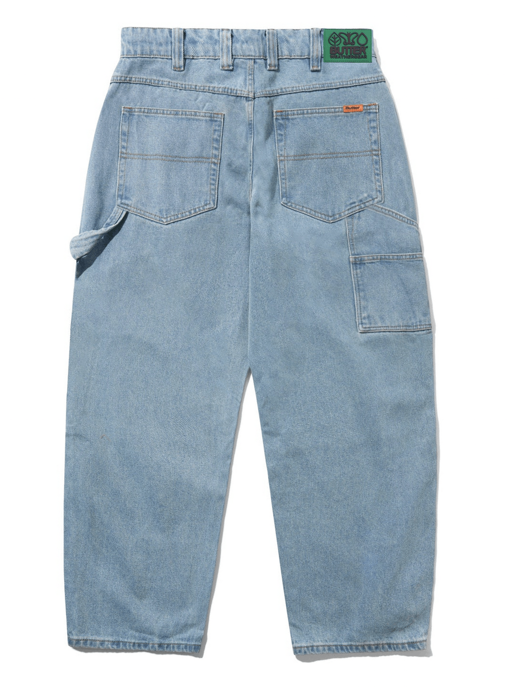 Butter Goods BUTTER Weathergear Denim Jeans, Distressed Indigo sz 32 Size US 32 / EU 48 - 2 Thumbnail