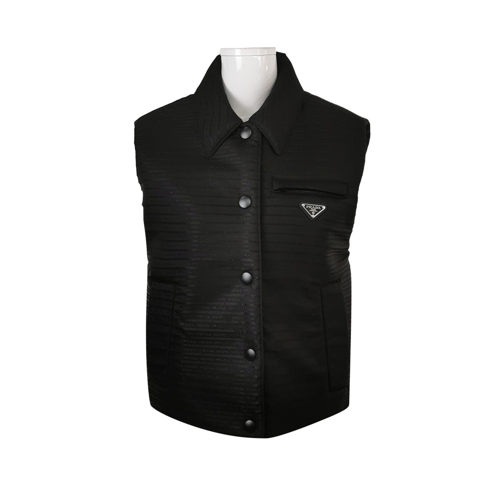 Prada Prada Sleeveless Vest with Triangle Logo 0079 Size US M / EU 48-50 / 2 - 1 Thumbnail