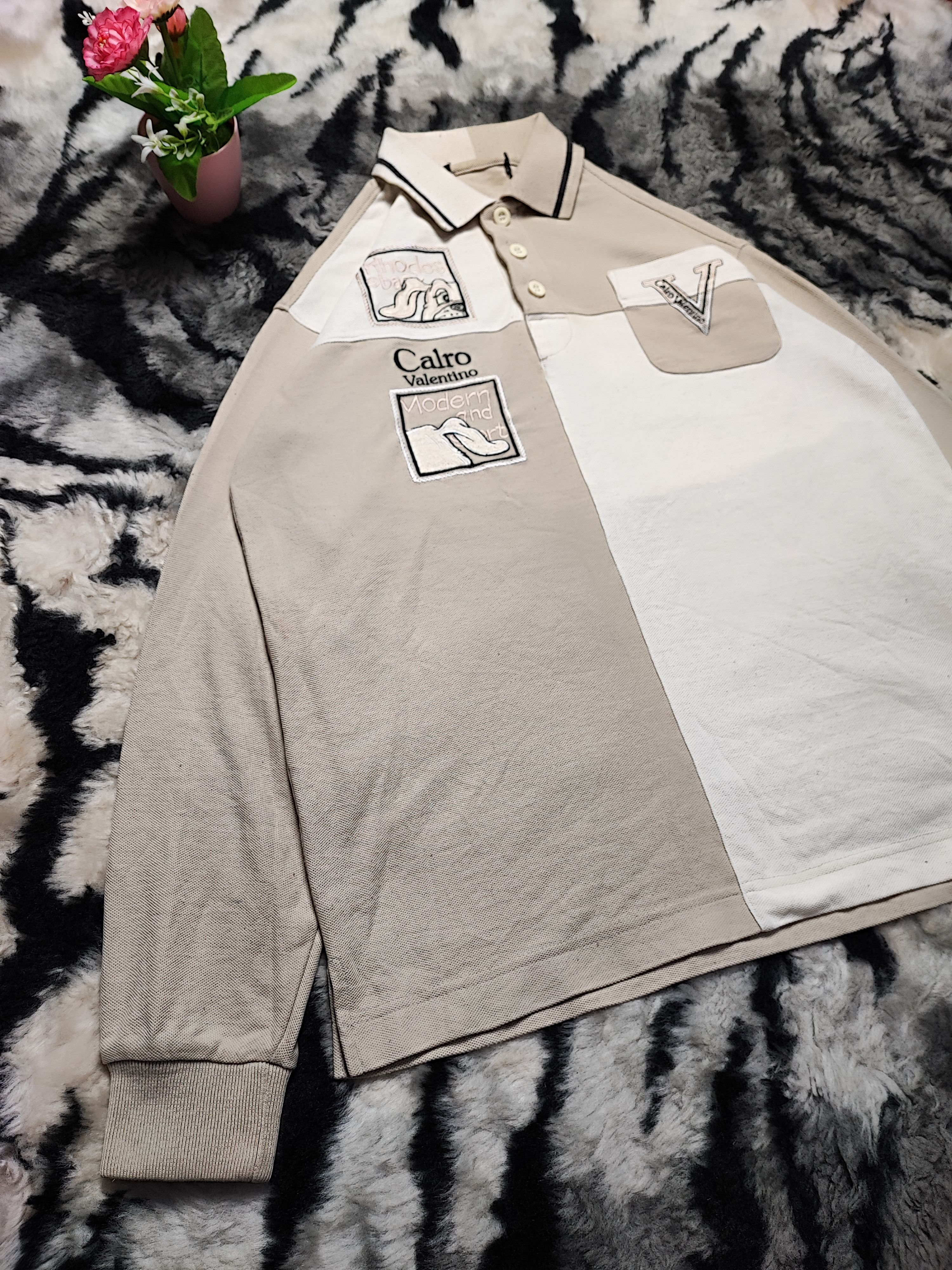 Valentino Carlo Valentino Long Sleeve Shirt Size US M / EU 48-50 / 2 - 3 Thumbnail