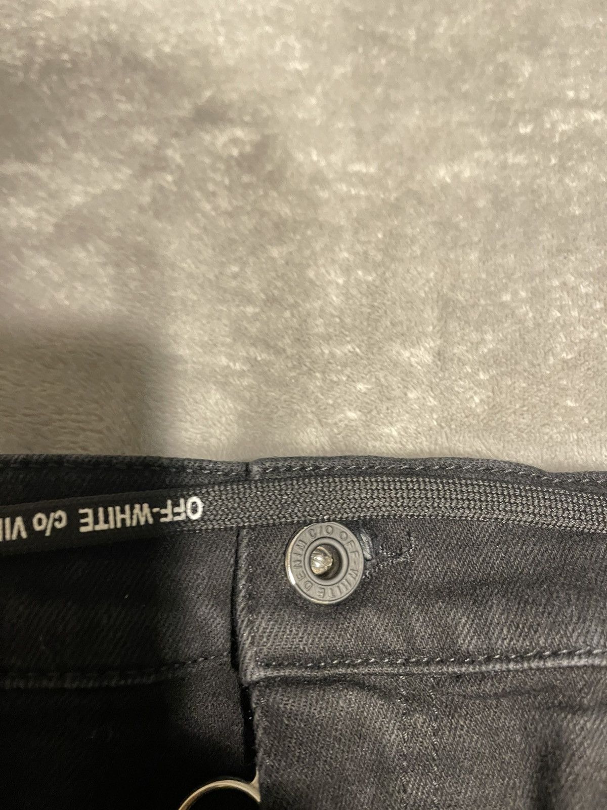 Off-White × Virgil Abloh OFF-WHITE C/O VIRGIL ABLOH RARE BLACK DENIM JEANS SIZE 38X30 Size US 38 / EU 54 - 3 Thumbnail