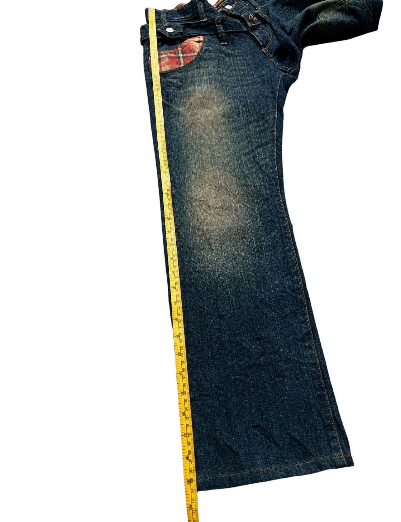 Hysteric Glamour Wild Khakis Double Waist Rusty Distressed Denim Jeans 33x30 Size US 33 - 11 Thumbnail