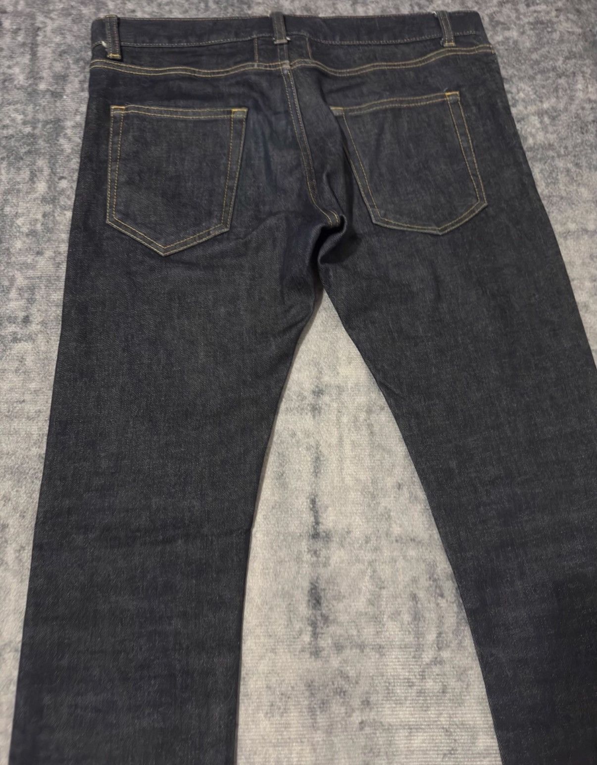 Saint Laurent Paris Saint Laurent (SLP) 13FW Dark Blue Selvedge Raw Denim Jeans Size US 31 - 4 Thumbnail