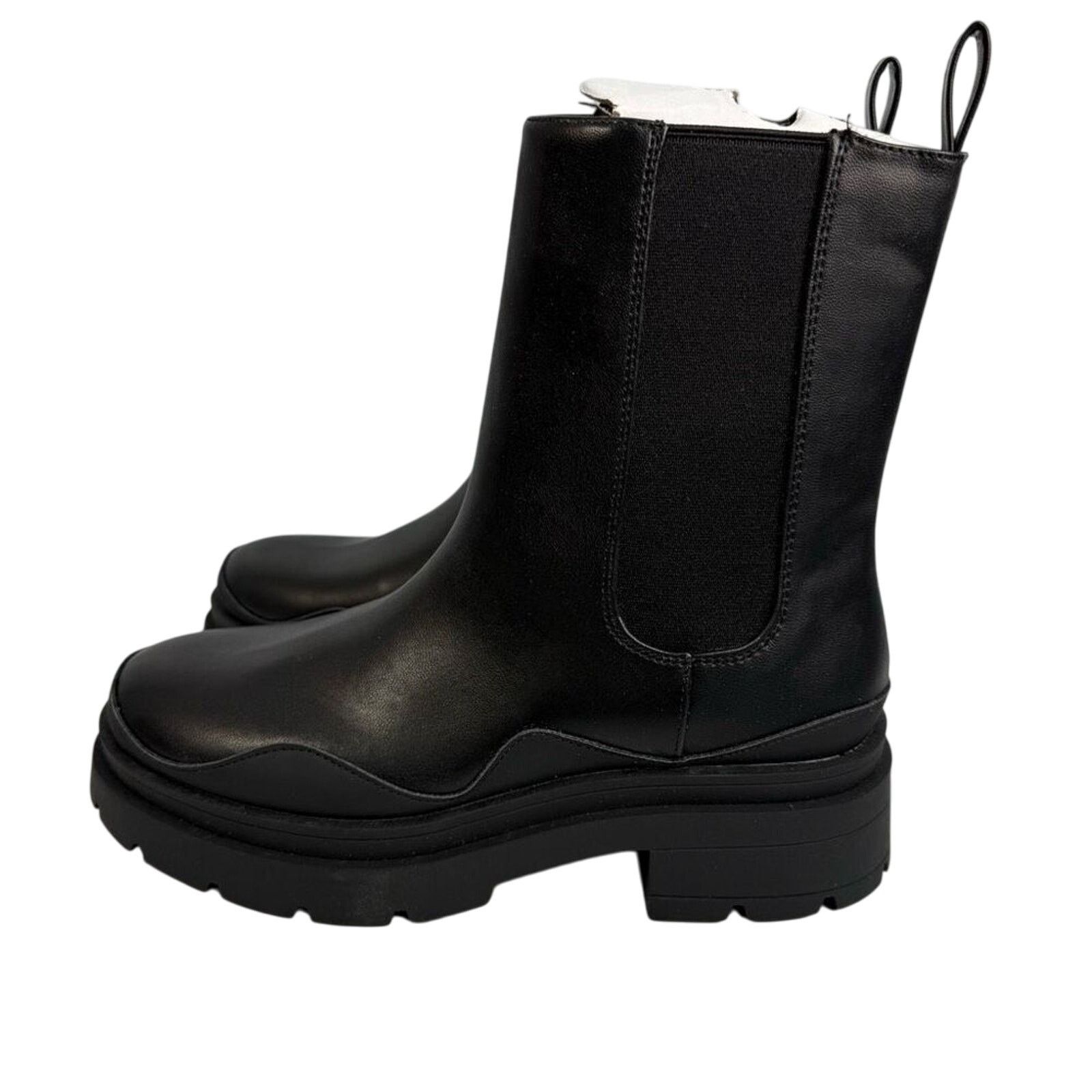 Wild Bunch Wild Pair Women's Combat Boots sz 7.5 Pull On NEW #M137 Size US 7.5 / IT 37.5 - 2 Thumbnail