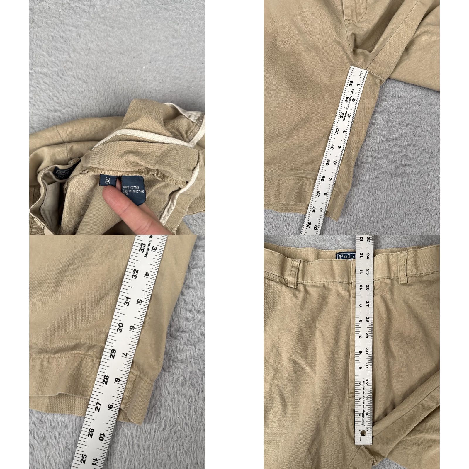 Polo Ralph Lauren Polo Ralph Lauren Shorts Mens 36x9 Khaki Chino Classic Fit Cotton Casual 36 Size US M / EU 48-50 / 2 - 8 Thumbnail