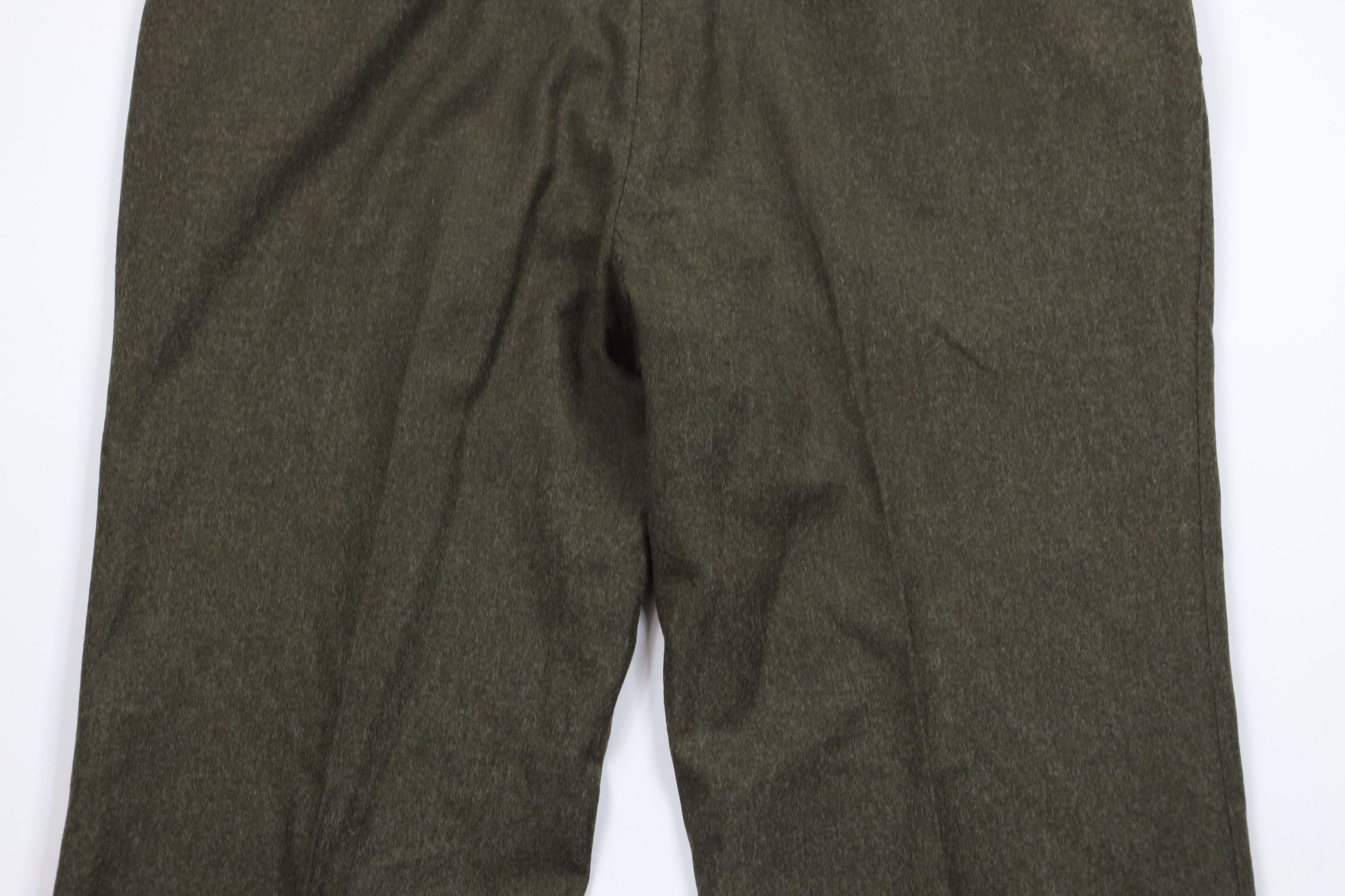 Vintage Vintage 70s Streetwear Wool Wide Leg Chino Pants Green Size US 42 / EU 58 - 12 Thumbnail