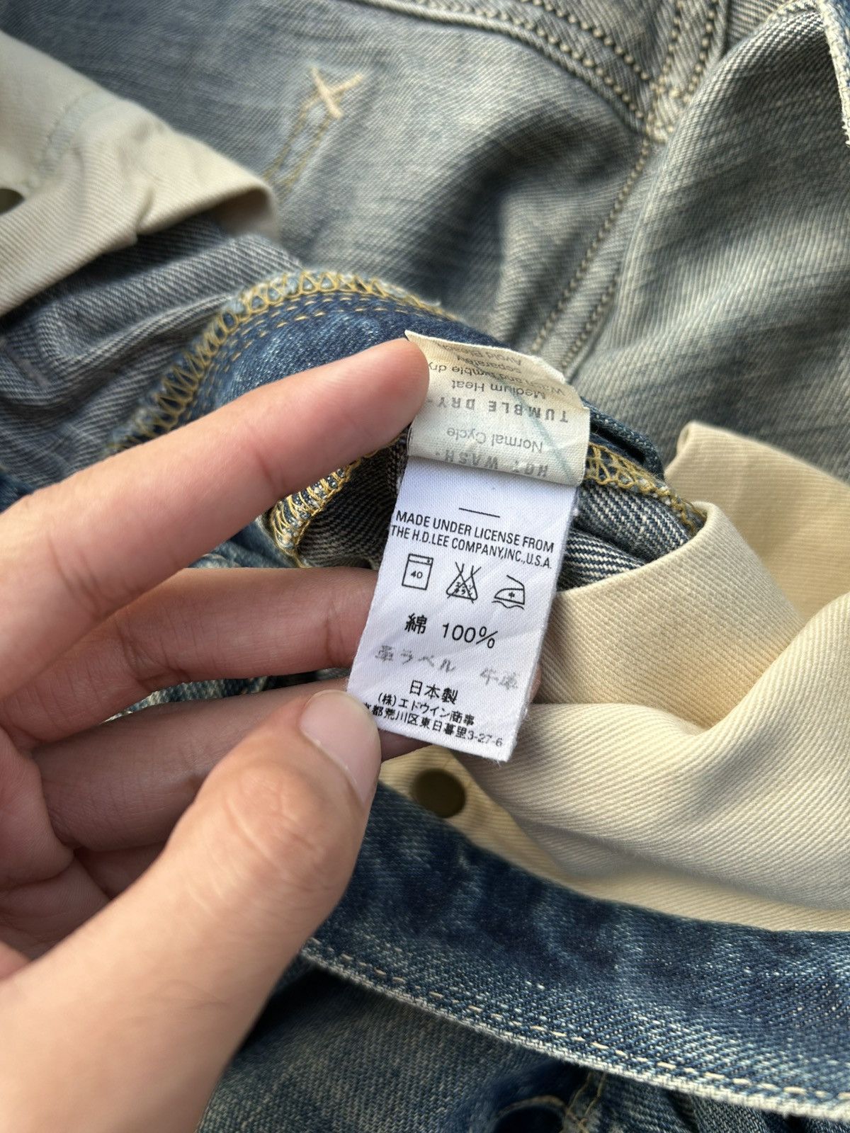 Kapital Vintage Lee Selvedge Japanese Brand Distressed Denim Jeans Size US 31 - 16 Thumbnail