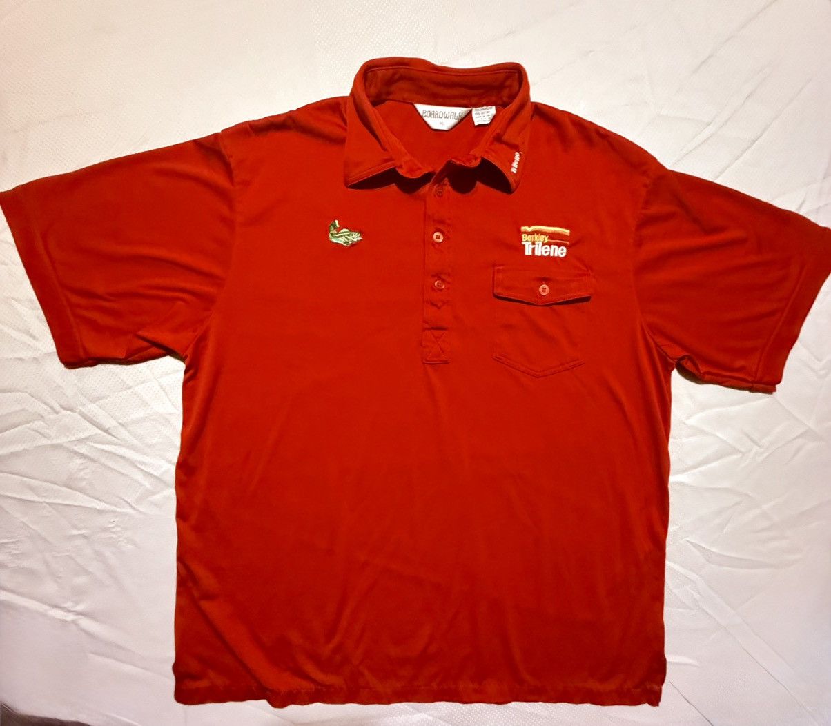 Other Vintage Berkley Trilene Angling Polo XL 70’s 80’s Embroidery Size US XL / EU 56 / 4 - 1 Thumbnail
