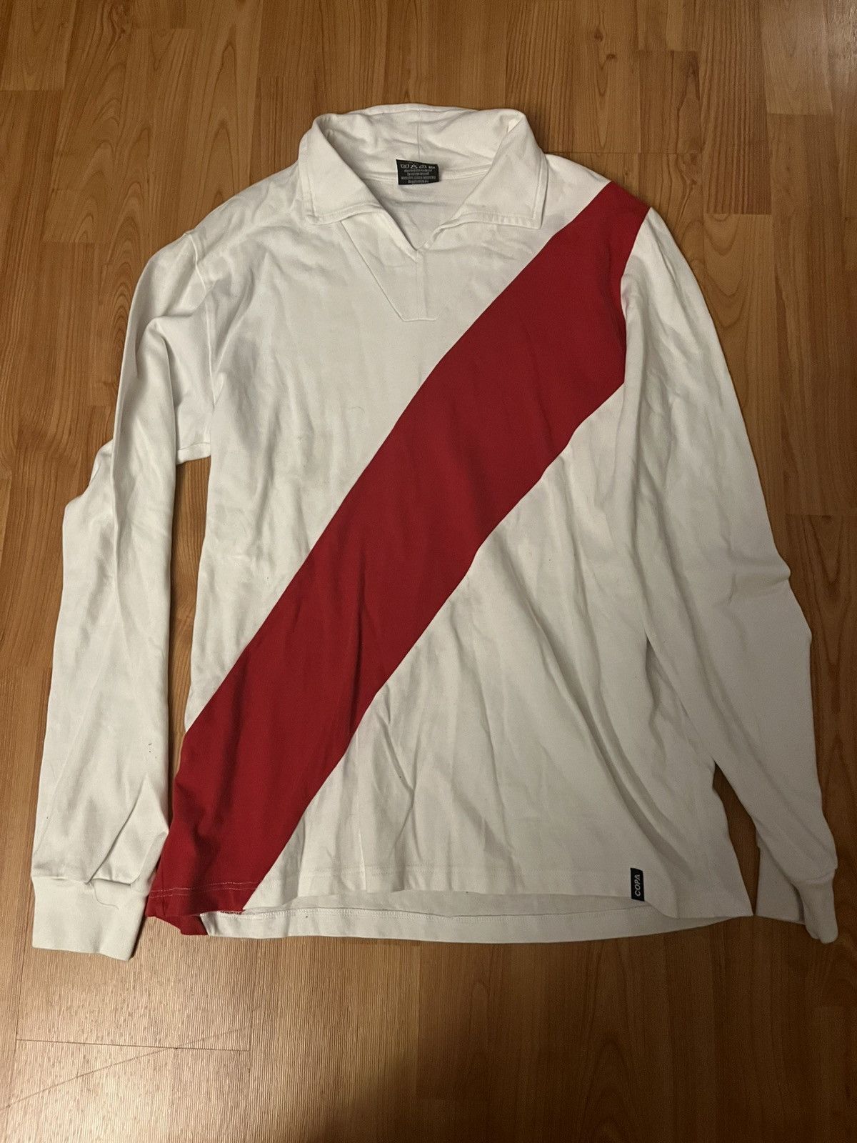 Vintage CA River Plate 70s Style Throwback Copa Longlseeve Jersey L Size US L / EU 52-54 / 3 - 1 Thumbnail