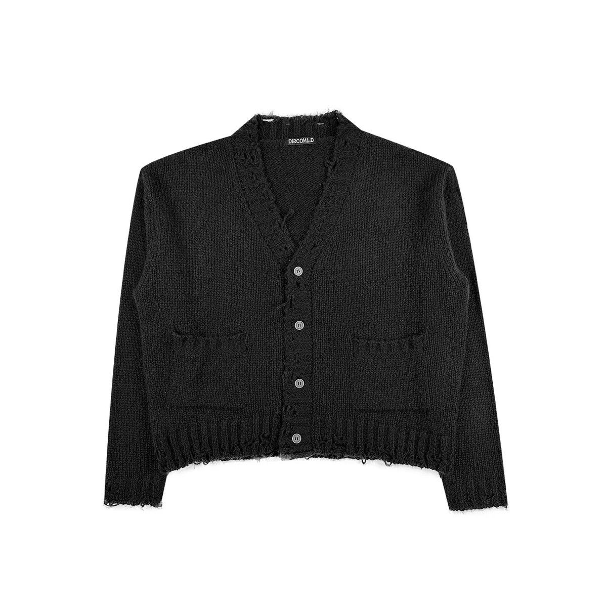 K-Two Studios Discontd BLACK KNIT CARDIGAN Size US S / EU 44-46 / 1 - 1 Thumbnail