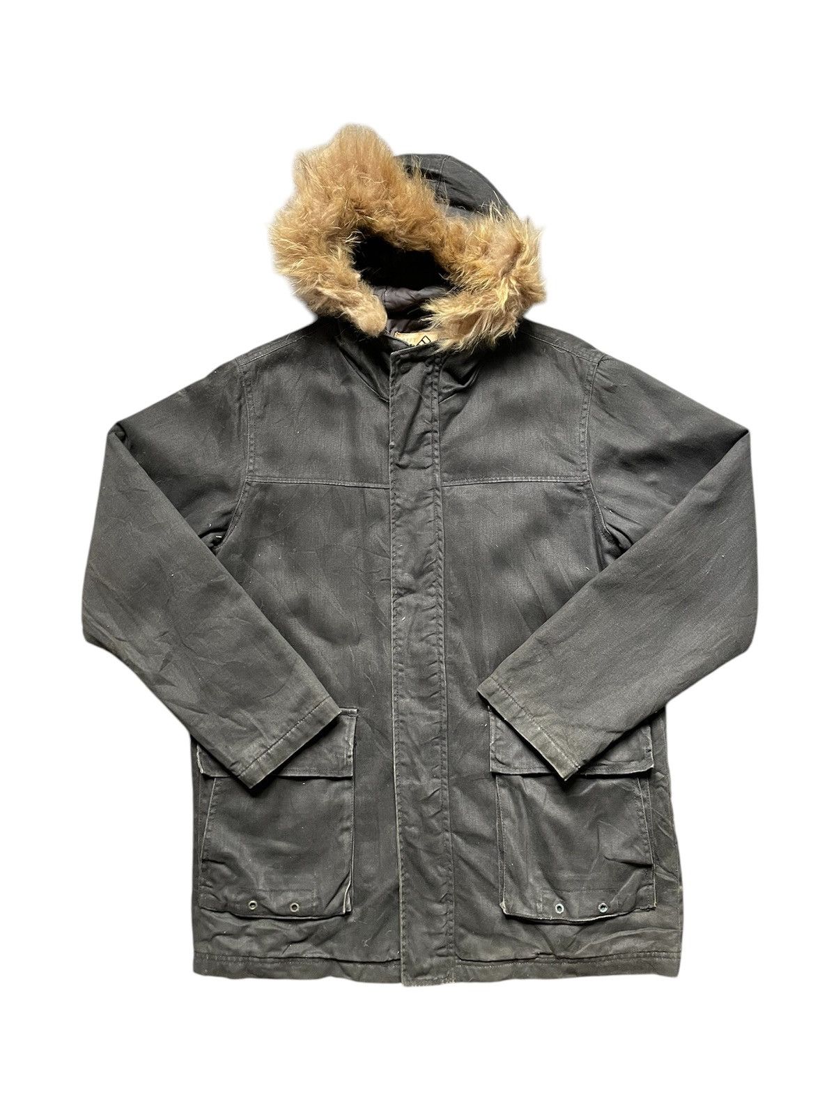 Japanese Brand × Vintage Baffy Men’s Hooded Jacket With Fluffy Collar (23) Size US M / EU 48-50 / 2 - 1 Thumbnail