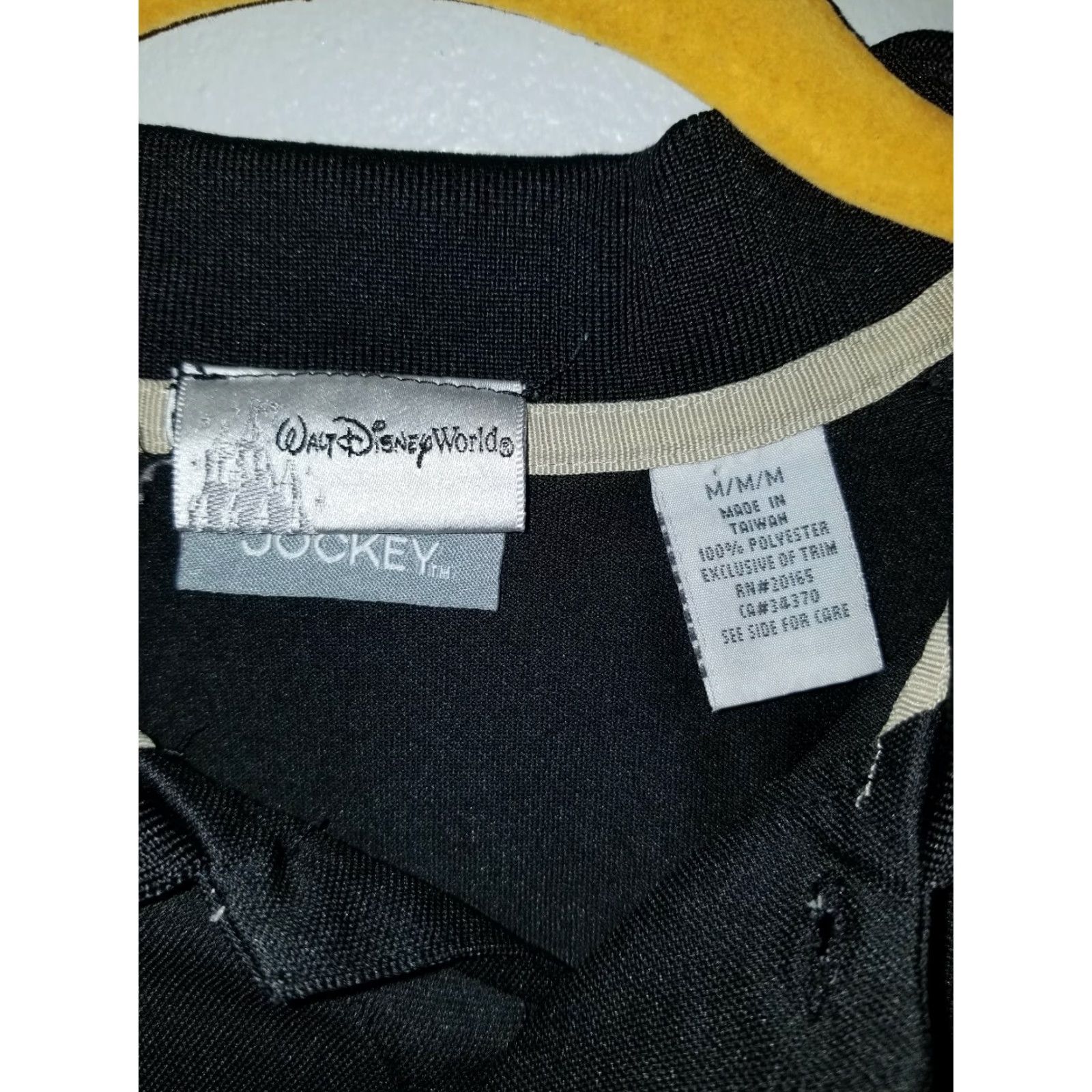 Vintage Disney Men's M Jockey Polo Shirt Black Halloween Mickey's Not So Scary Party Size M / US 6-8 / IT 42-44 - 3 Thumbnail