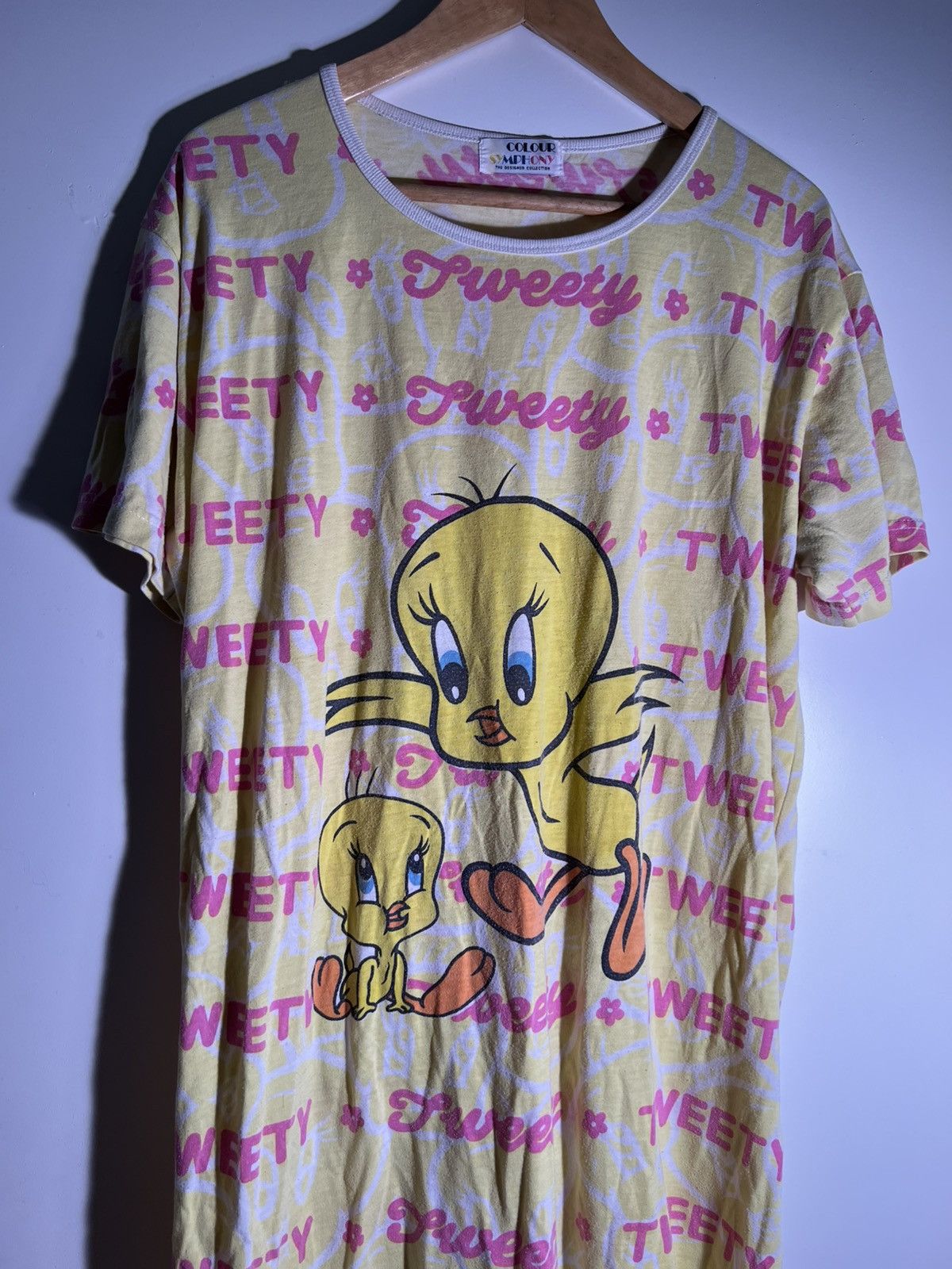 Vintage 90’s 2000’s Y2K VTG Vintage Tweety Bird Looney Tunes Dress T Size ONE SIZE - 1 Thumbnail