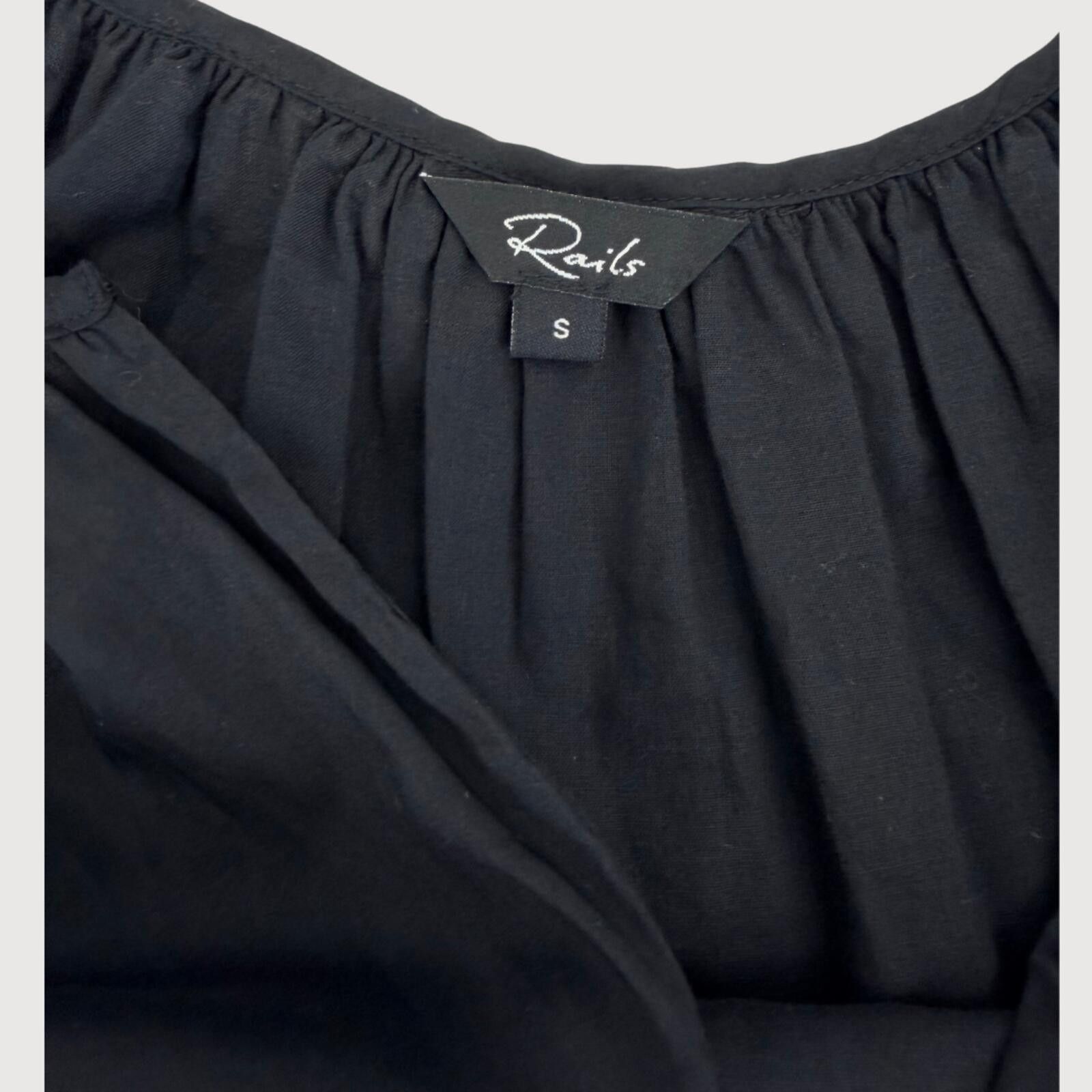Rails Rails Clarissa Tiered Mini Dress Cotton Black S Size S / US 4 / IT 40 - 5 Thumbnail