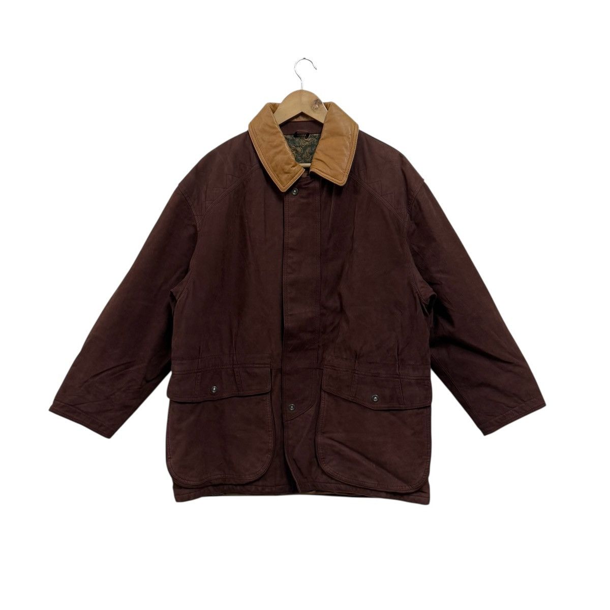 Genuine Leather Vintage Giovanotto Paisley Brown Leather Jacket Size US XL / EU 56 / 4 - 1 Thumbnail