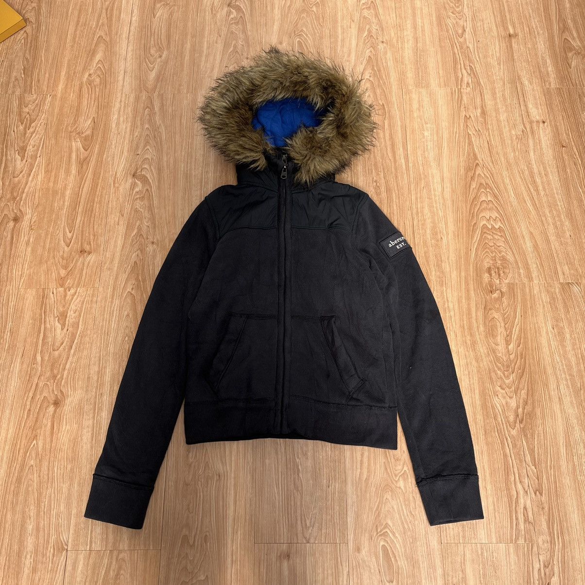 Abercrombie & Fitch Y2K Abercrombie & Fitch Faux Fur Hoodie For Kids Like Womens Size XXS / US 00 / IT 34 - 8 Thumbnail