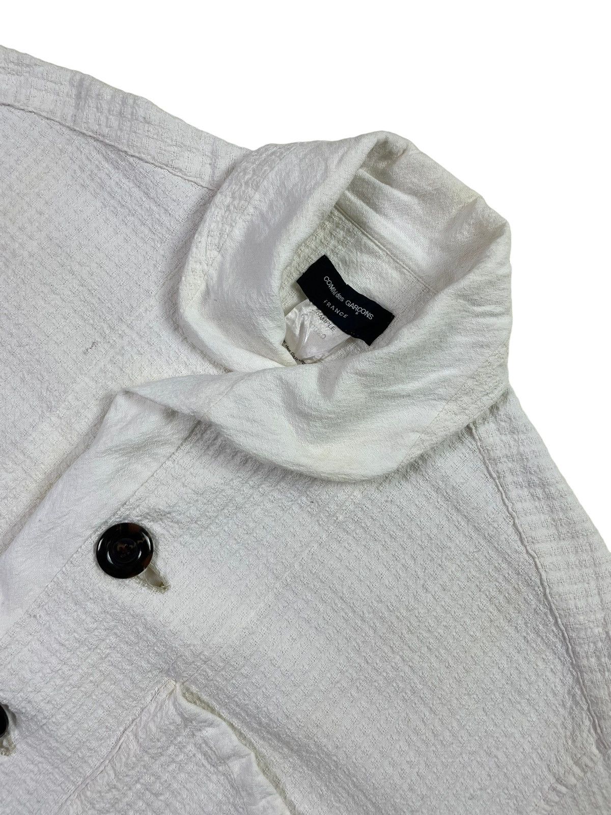 Comme des Garcons × Rei Kawakubo Unreleased SAMPLE CDG France Cropped Jacket Vintage Size M / US 6-8 / IT 42-44 - 5 Thumbnail