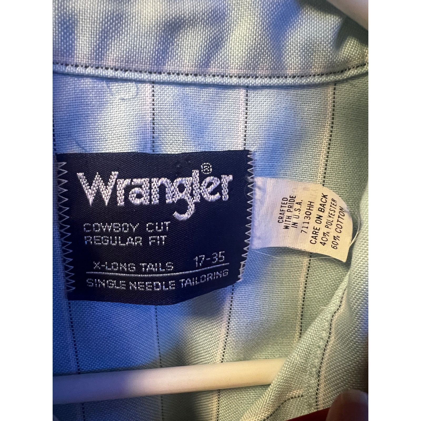 Wrangler Wrangler American Cowboy Blue Plaid Pearl Snap Shirt XL Size US XL / EU 56 / 4 - 7 Thumbnail