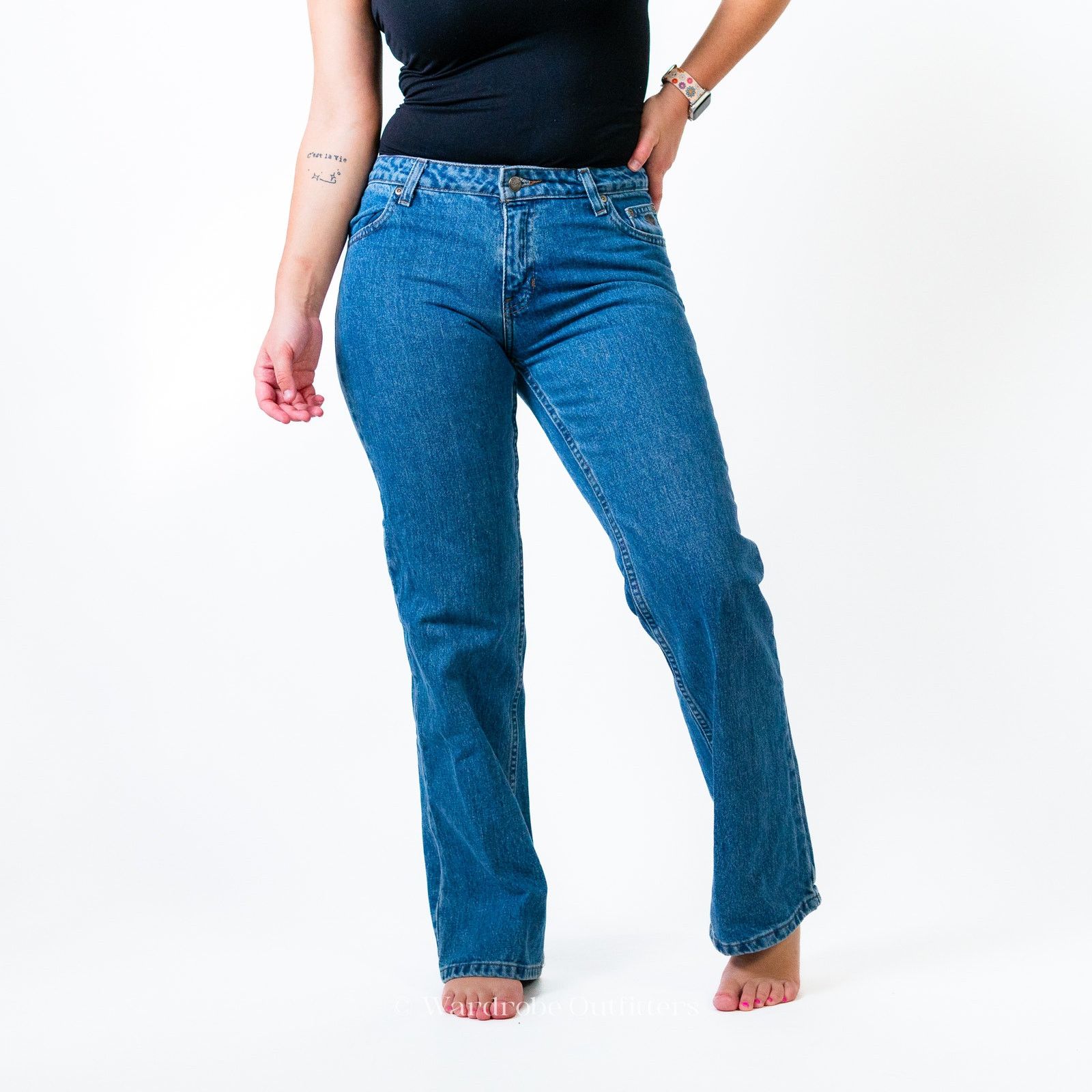Harley Davidson Vintage Harley-Davidson Mid Rise Denim Riding Jeans Size 27" / US 4 / IT 40 - 2 Thumbnail