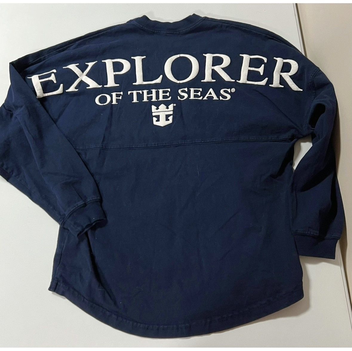 Royal Row Navy Blue ‘Explorer of the Seas’ Shirt Top Blouse Tee Size S Size US S / EU 44-46 / 1 - 2 Thumbnail