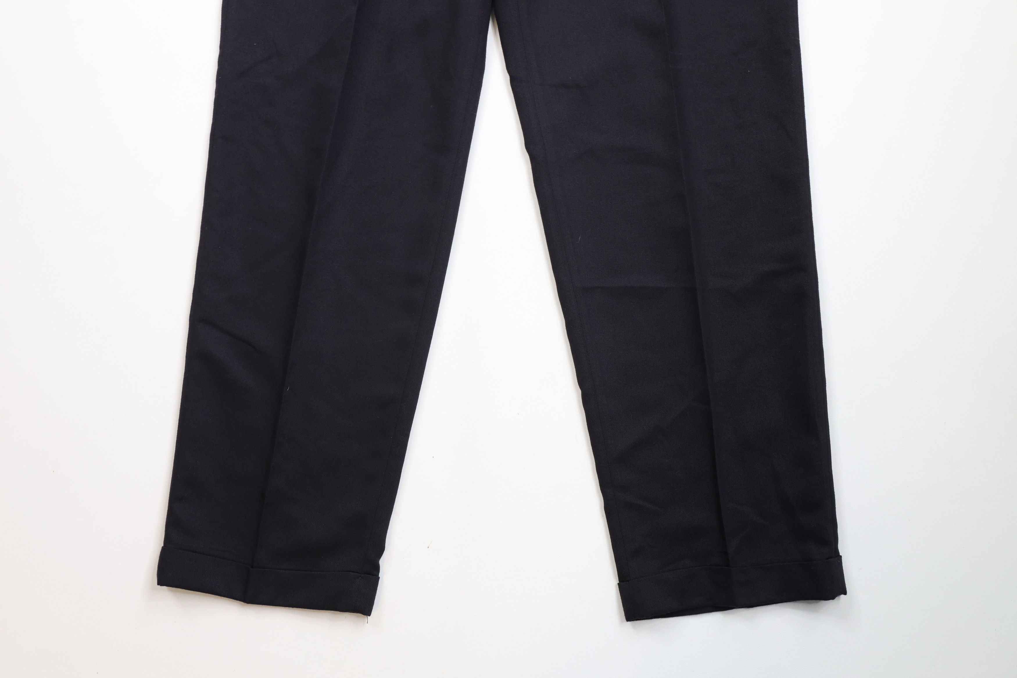Vintage Vintage 90s Streetwear Blend Wide Leg Chino Pants Dark Blue Size US 34 / EU 50 - 4 Thumbnail