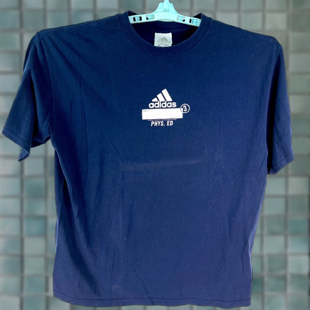 Adidas Adidas Men's Casual Crew Neck Blue Graphic T-Shirt Size L Size US L / EU 52-54 / 3 - 1 Thumbnail
