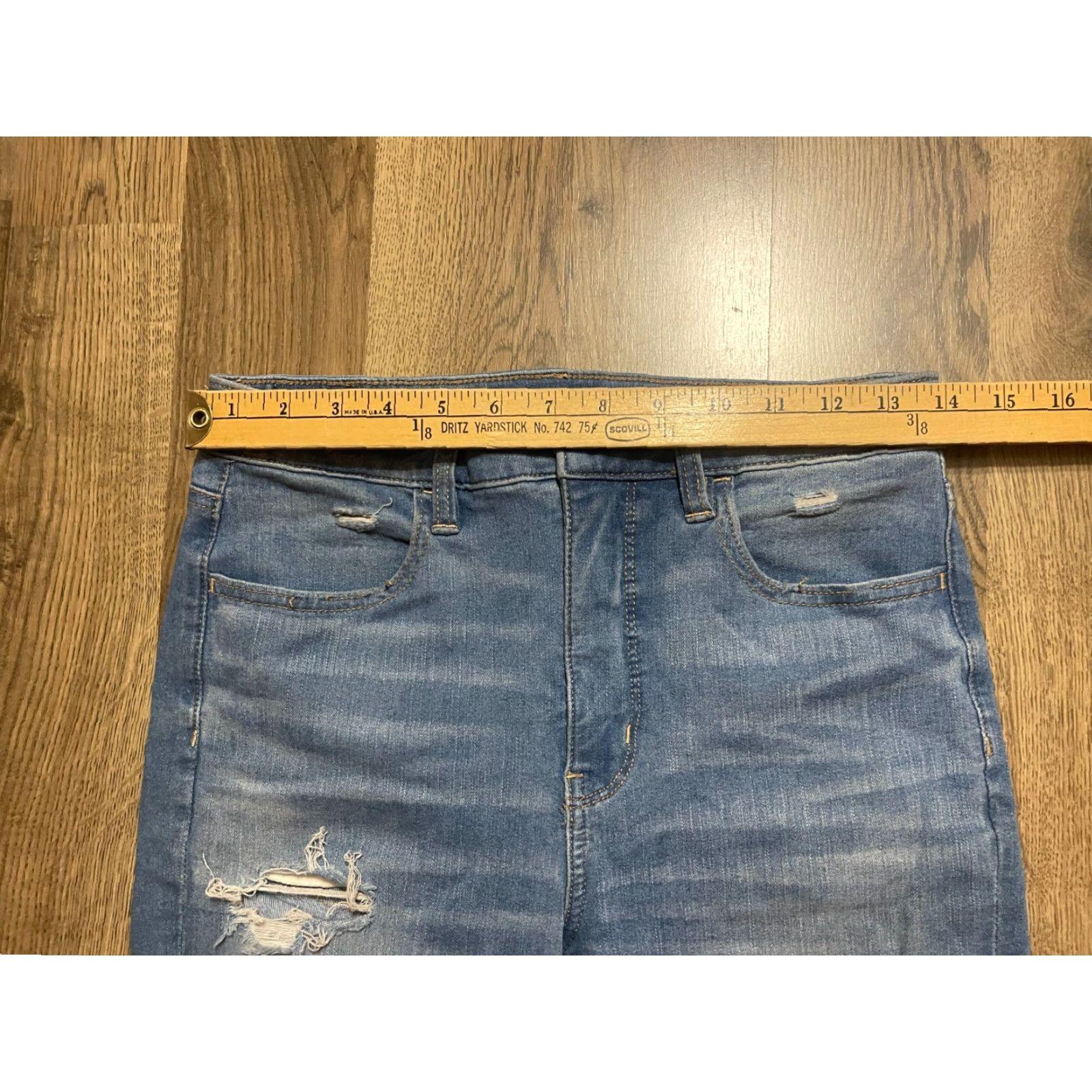 American Eagle Outfitters American Eagle Jeans Women's Size 4 Blue Denim The Dream Jean Cut Out Size 27" / US 4 / IT 40 - 4 Thumbnail